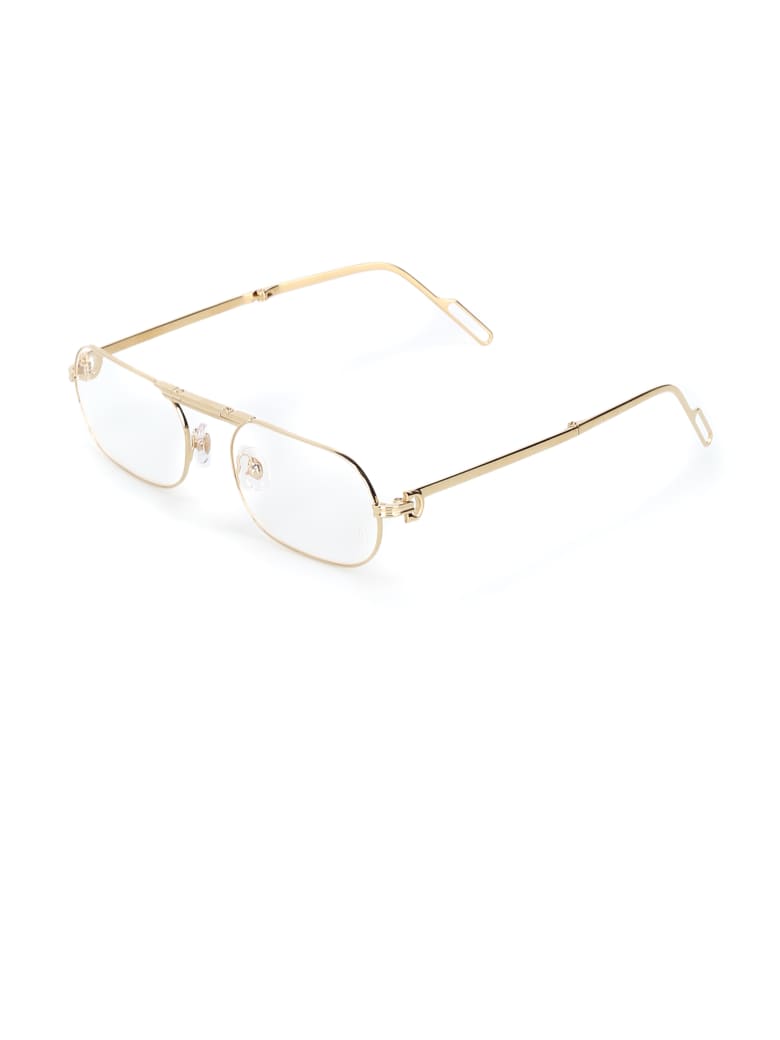 Cartier Eyewear CT0115O Eyewear - Gold Gold Transparent