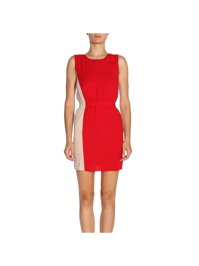 armani exchange red dress