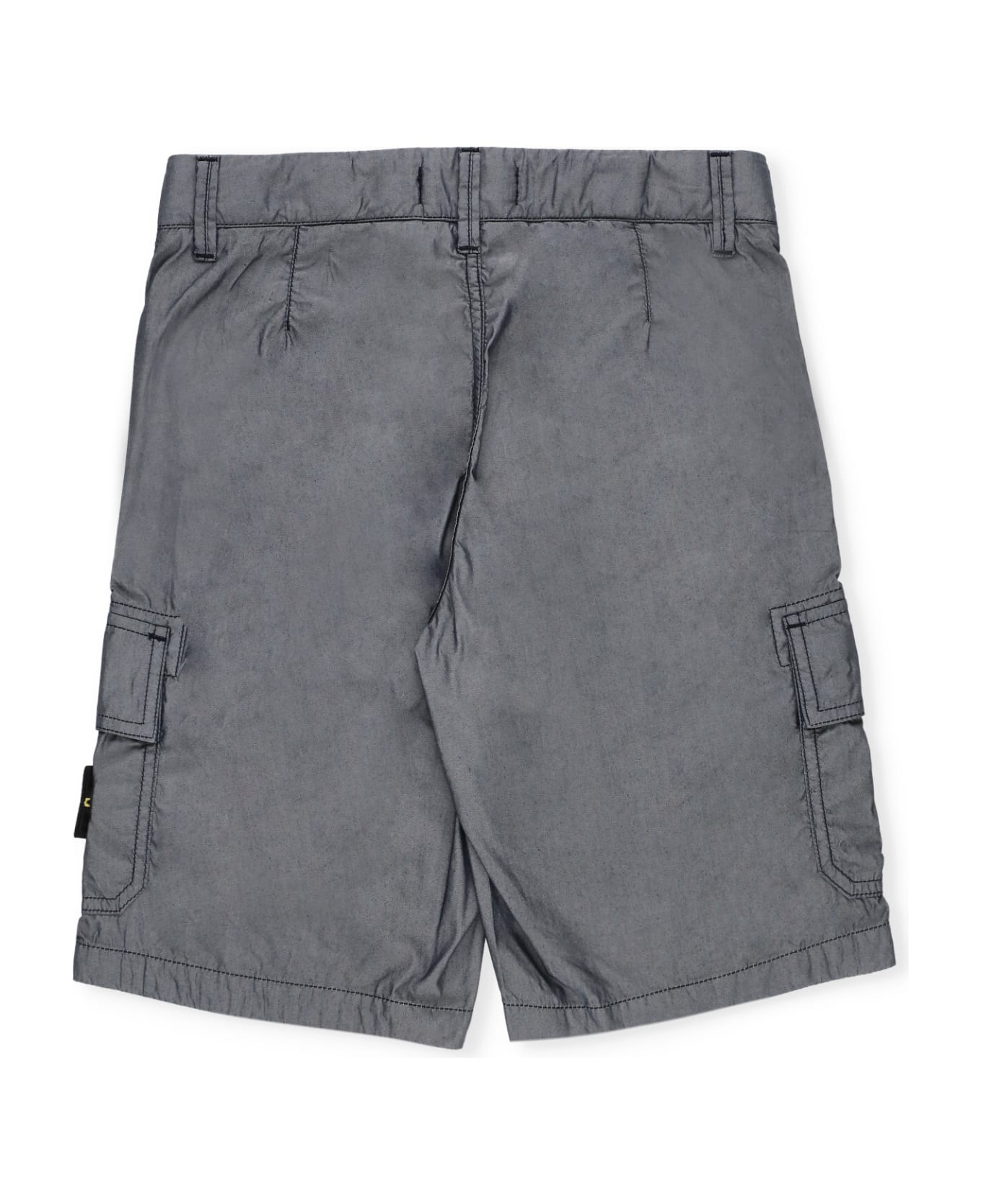 Stone Island Junior Cotton Bermuda Shorts - Blue