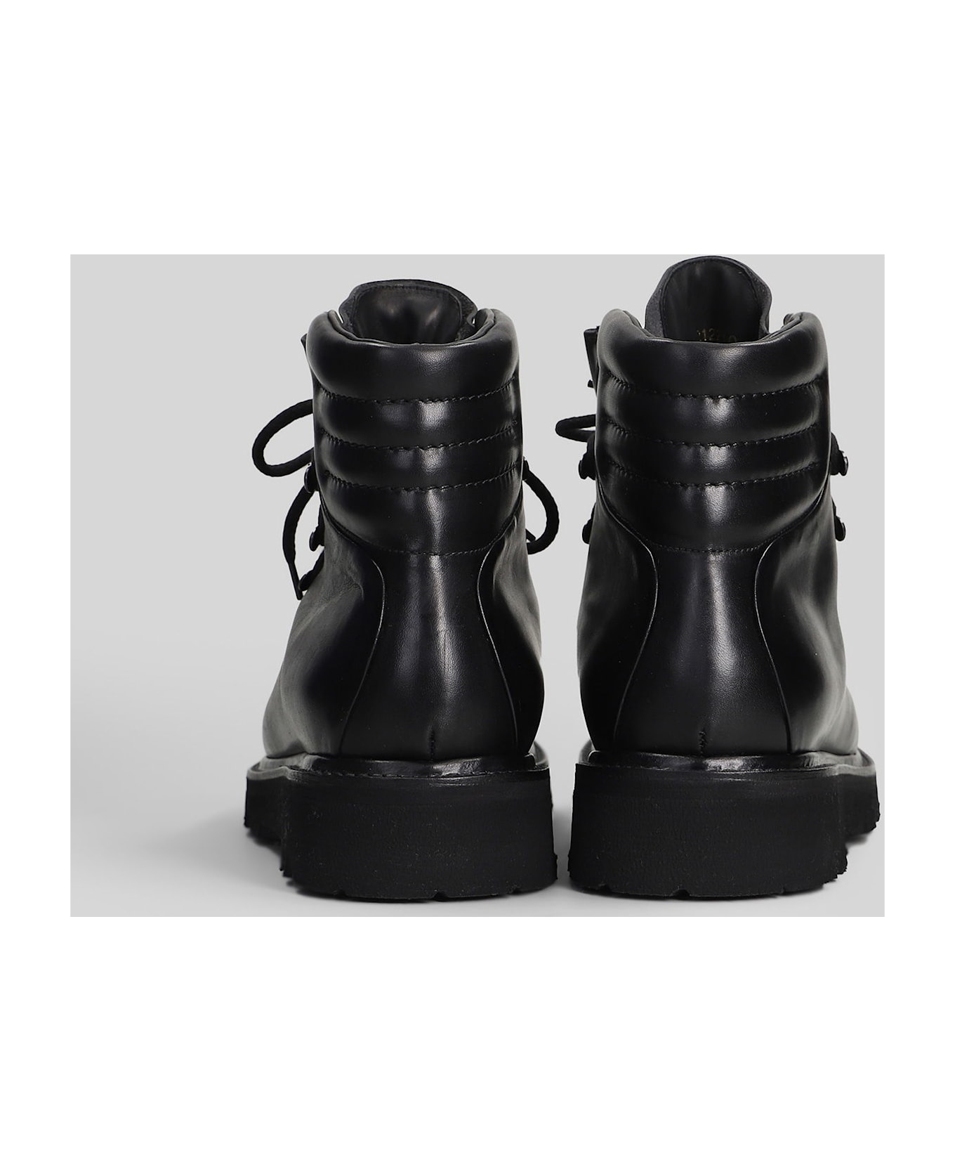 Premiata Elba Ankle Boots In Black Leather - black