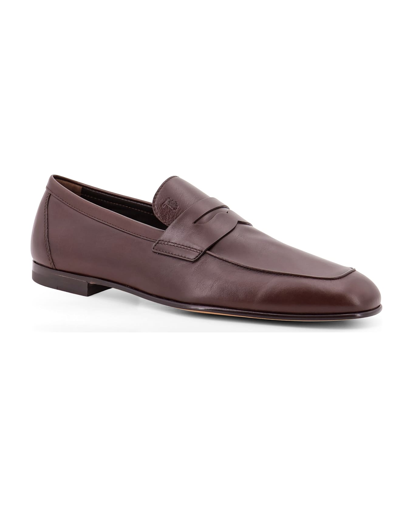 Tod
s Deconstructed Leather Loafer - Brown