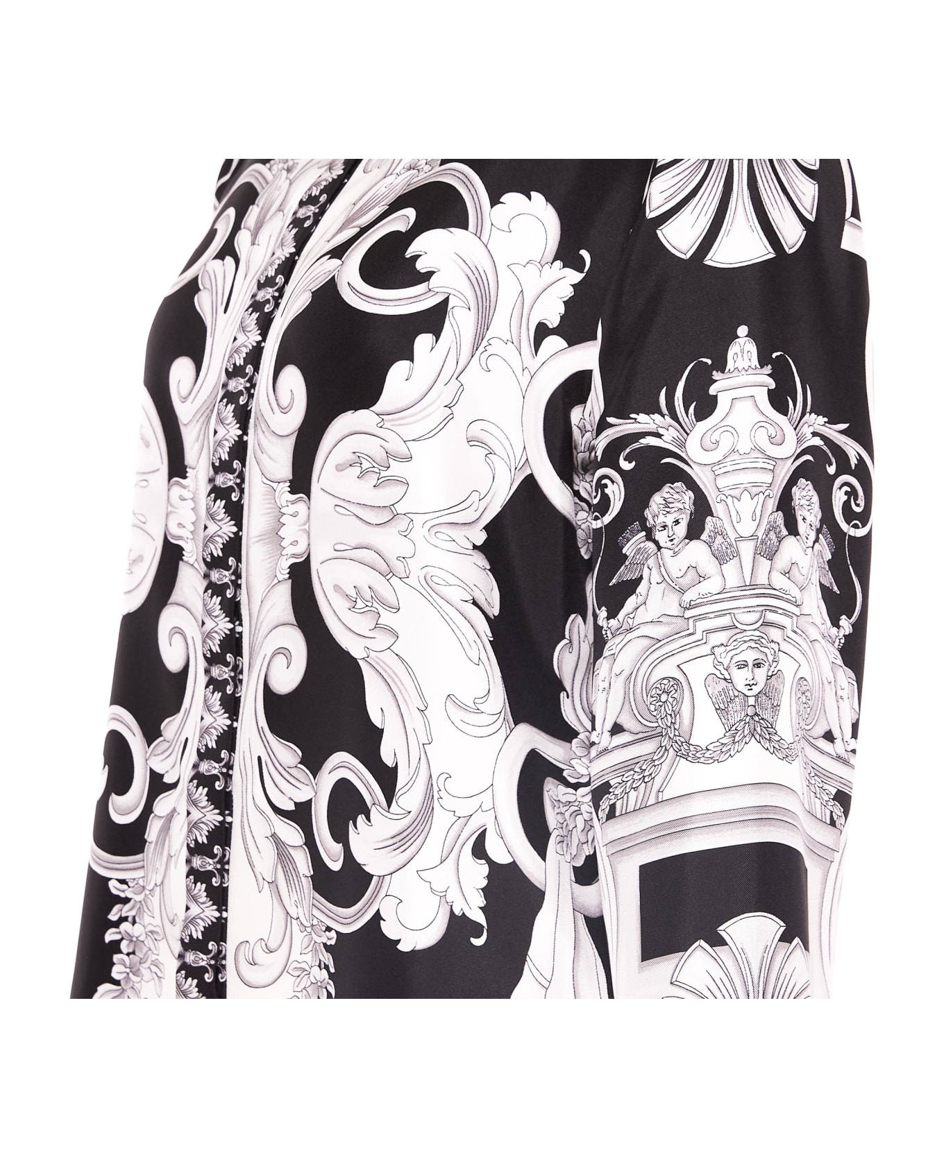 Versace Silver Baroque Print Shirt | italist