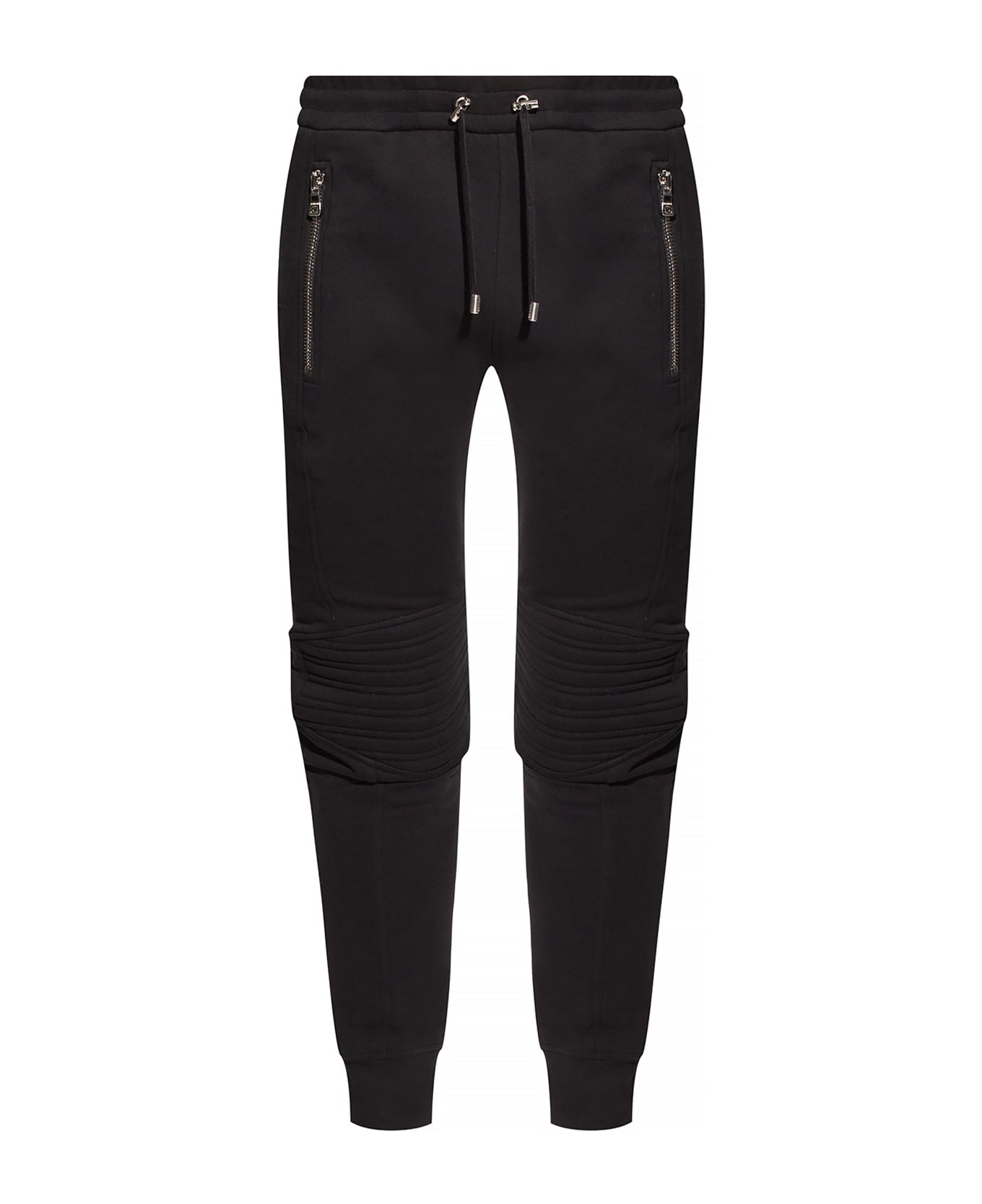 Balmain Cotton Sweatpants - Black スウェットパンツ