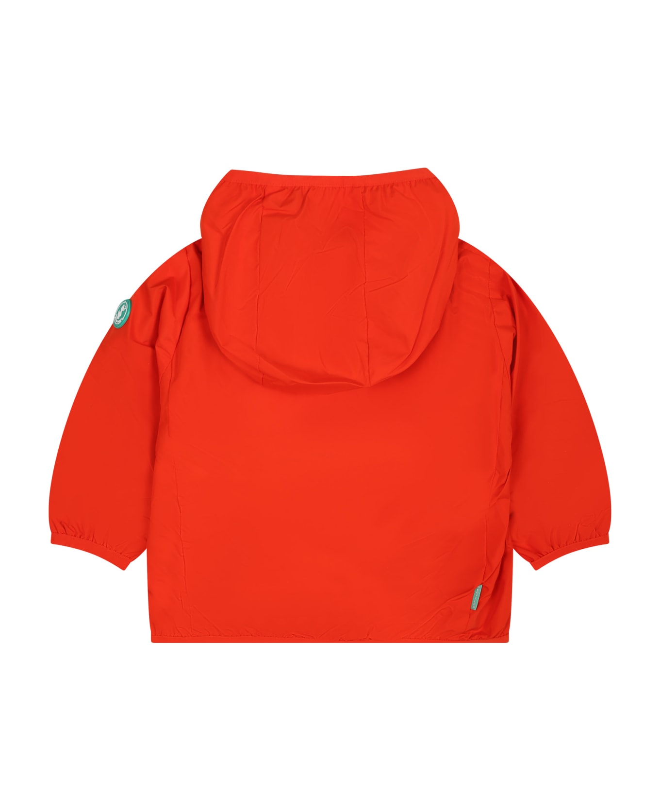 Save the Duck Red Coco Windbreaker For Kids With Logo - Red コート＆ジャケット