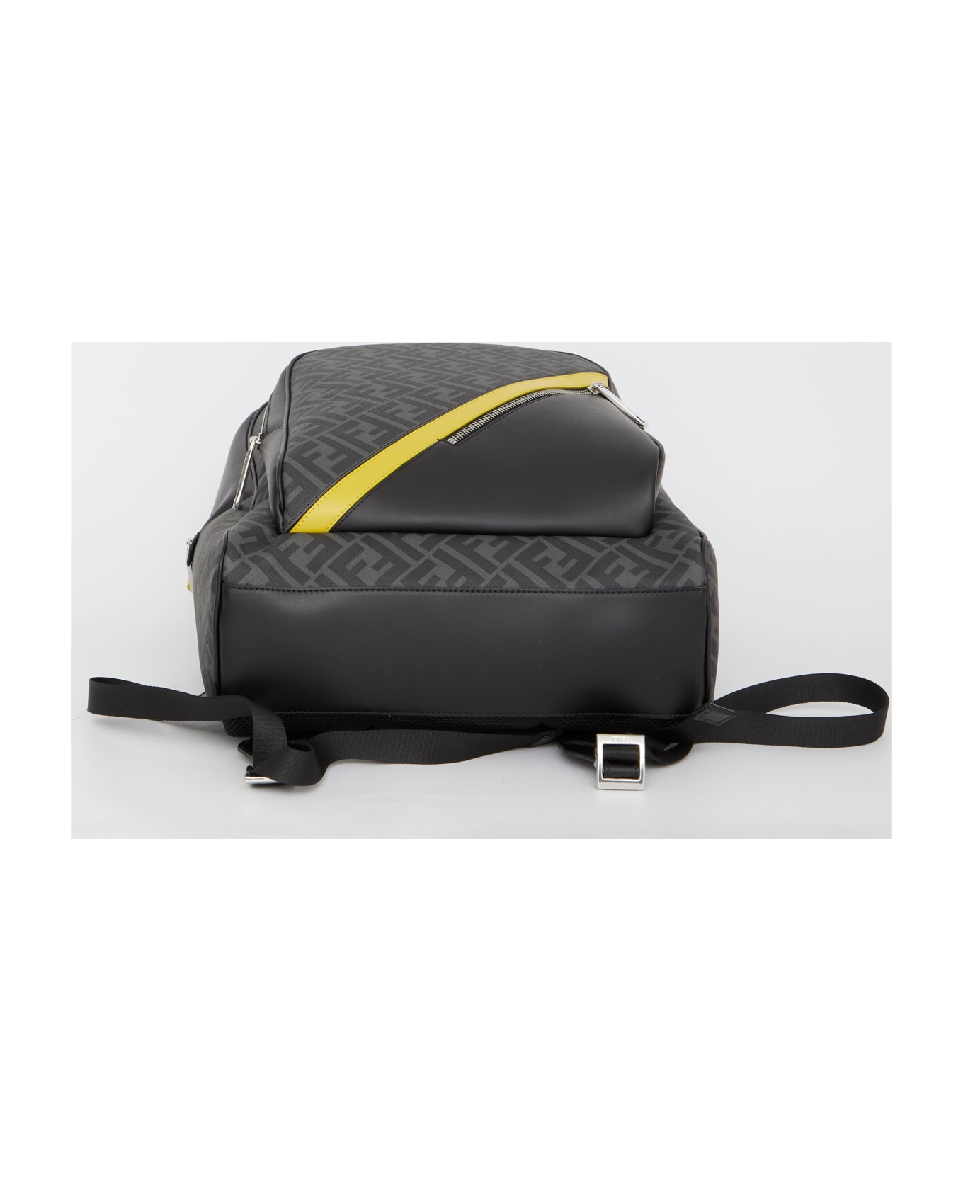 Fendi Ff Fabric Backpack - Black,sunflower