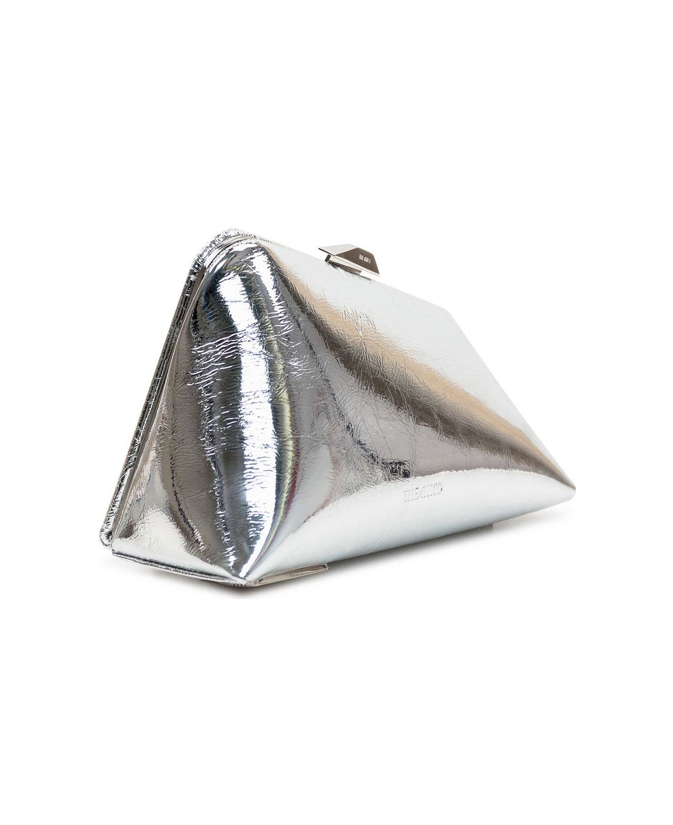 The Attico Midnight Mini Clutch Bag - SILVER