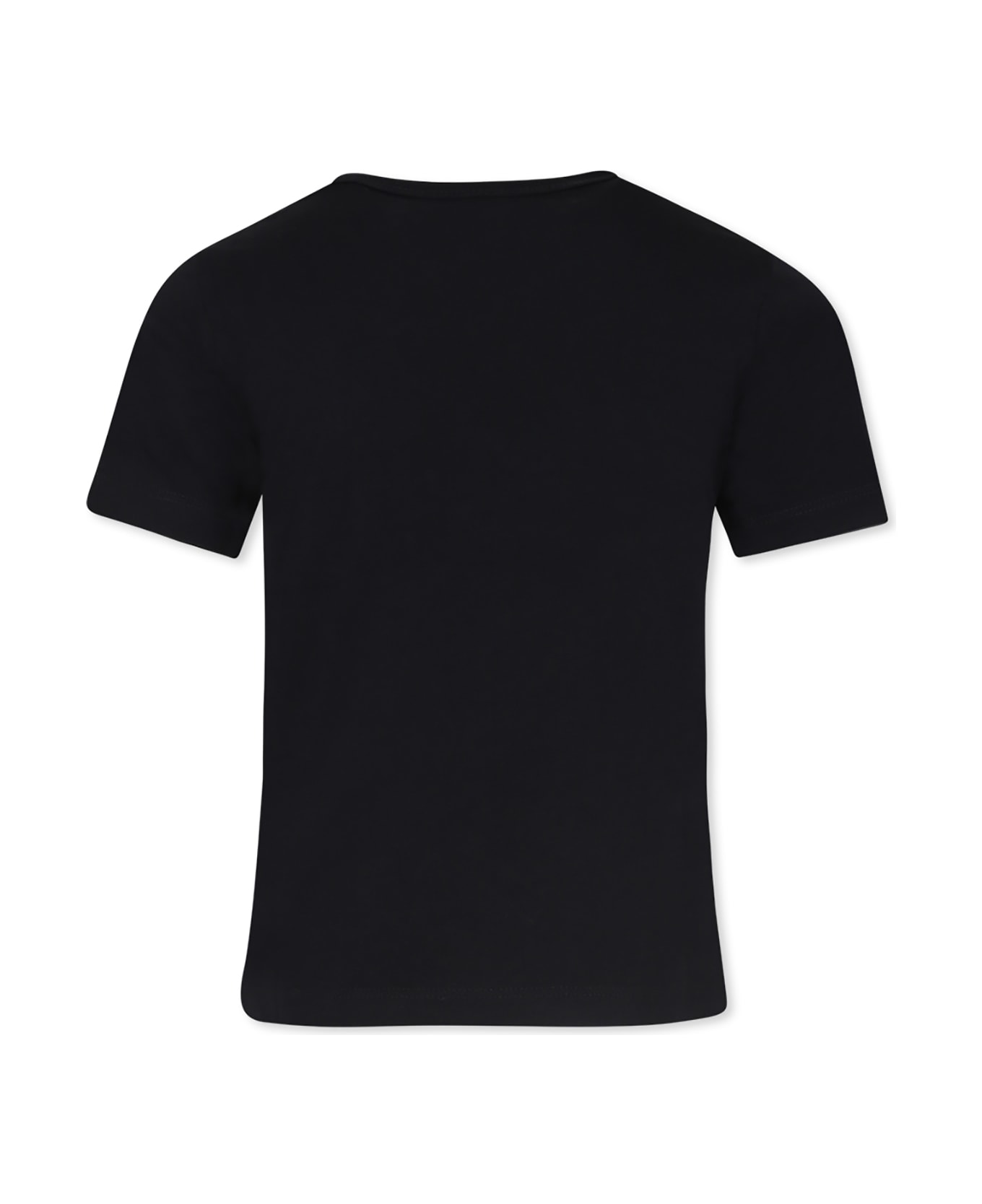 Stella McCartney Black T-shirt For Girl With Logo - Nero