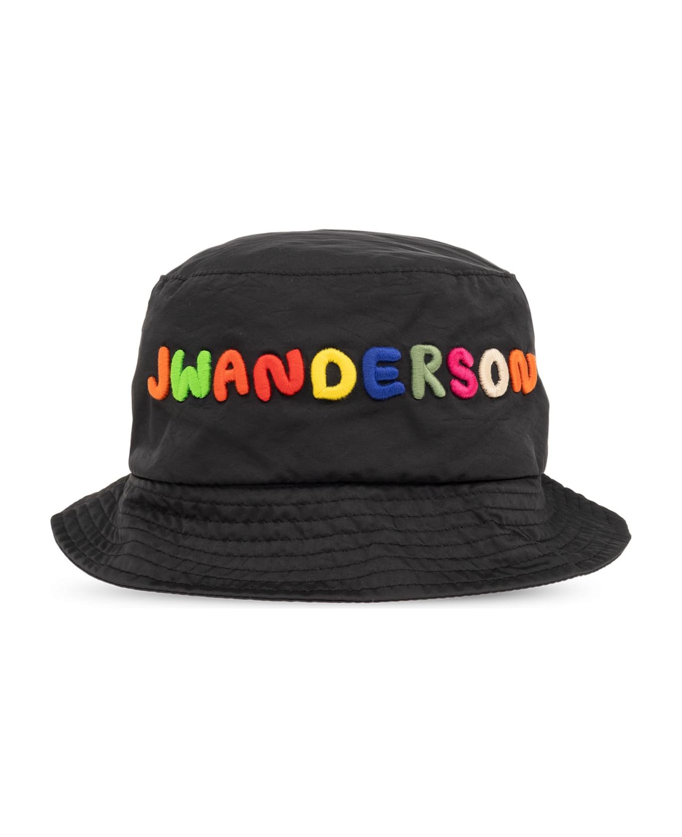 J.W. Anderson Jw Anderson Bucket Hat With Logo - Black