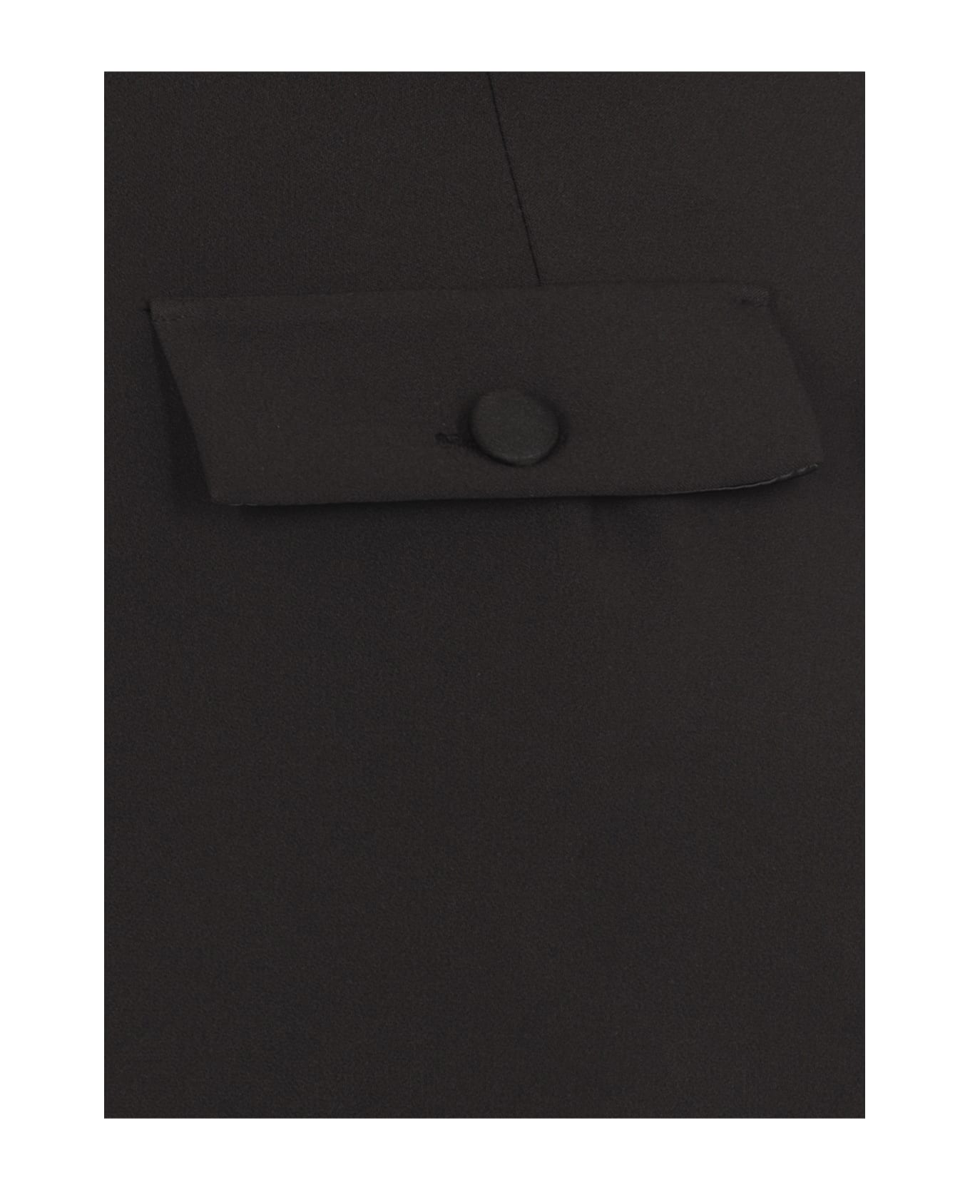 Elisabetta Franchi Cropped Flared Trousers - Black