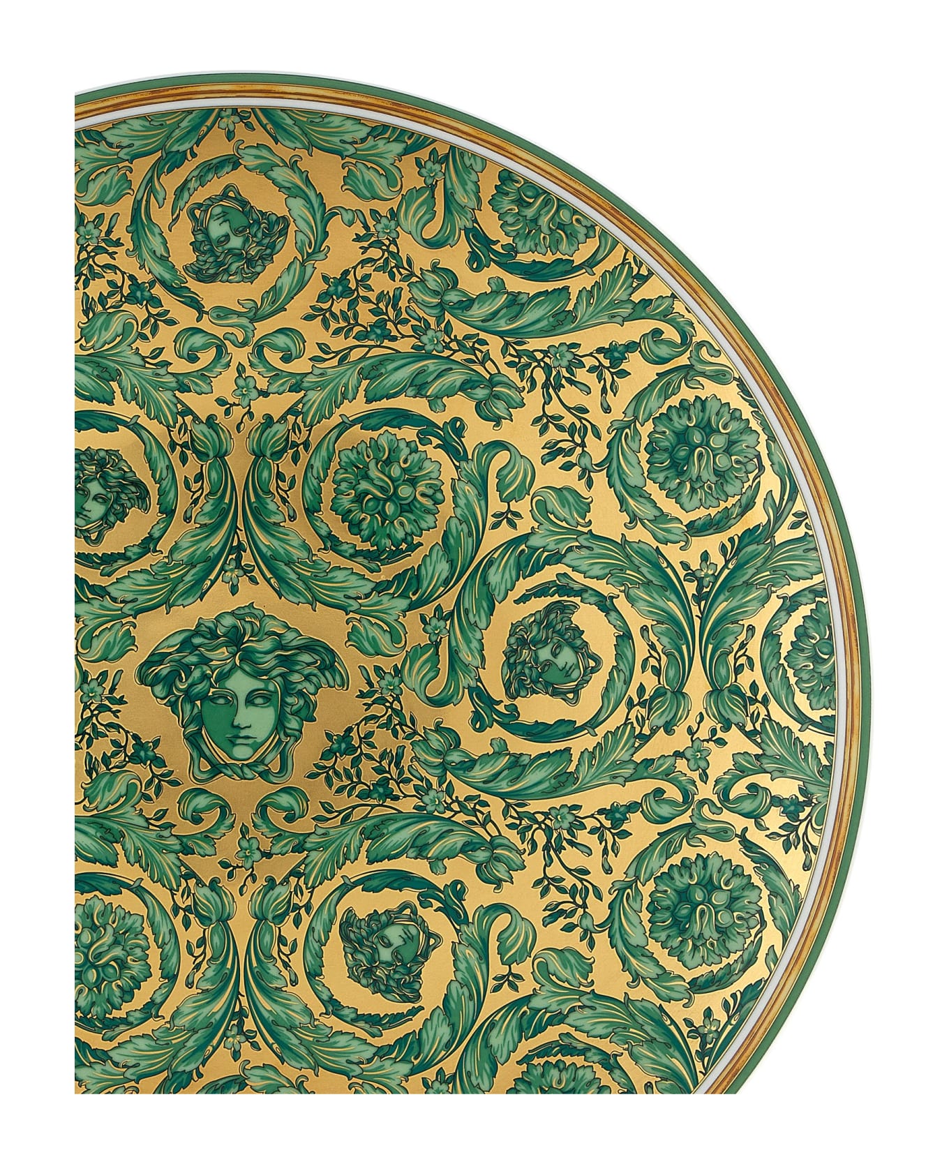 Versace Christmas Dish 'medusa Garland' - Green