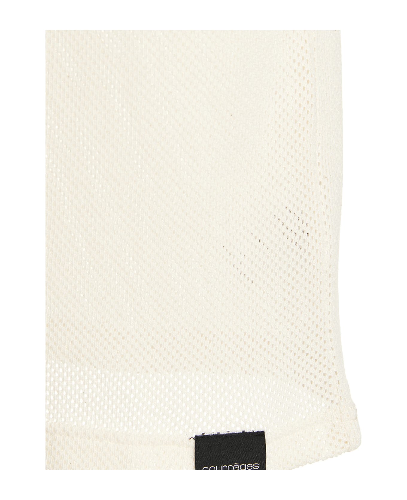 Courrèges Logo Mesh T-shirt - White