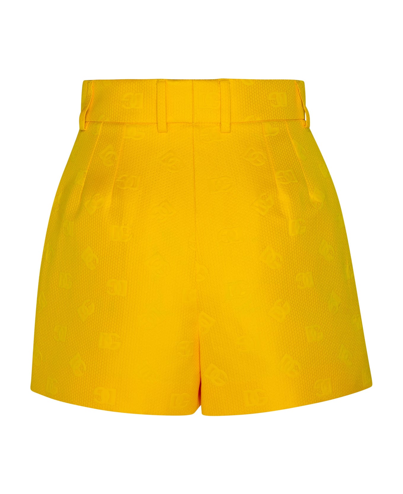 Dolce & Gabbana Cotton Shorts - Yellow