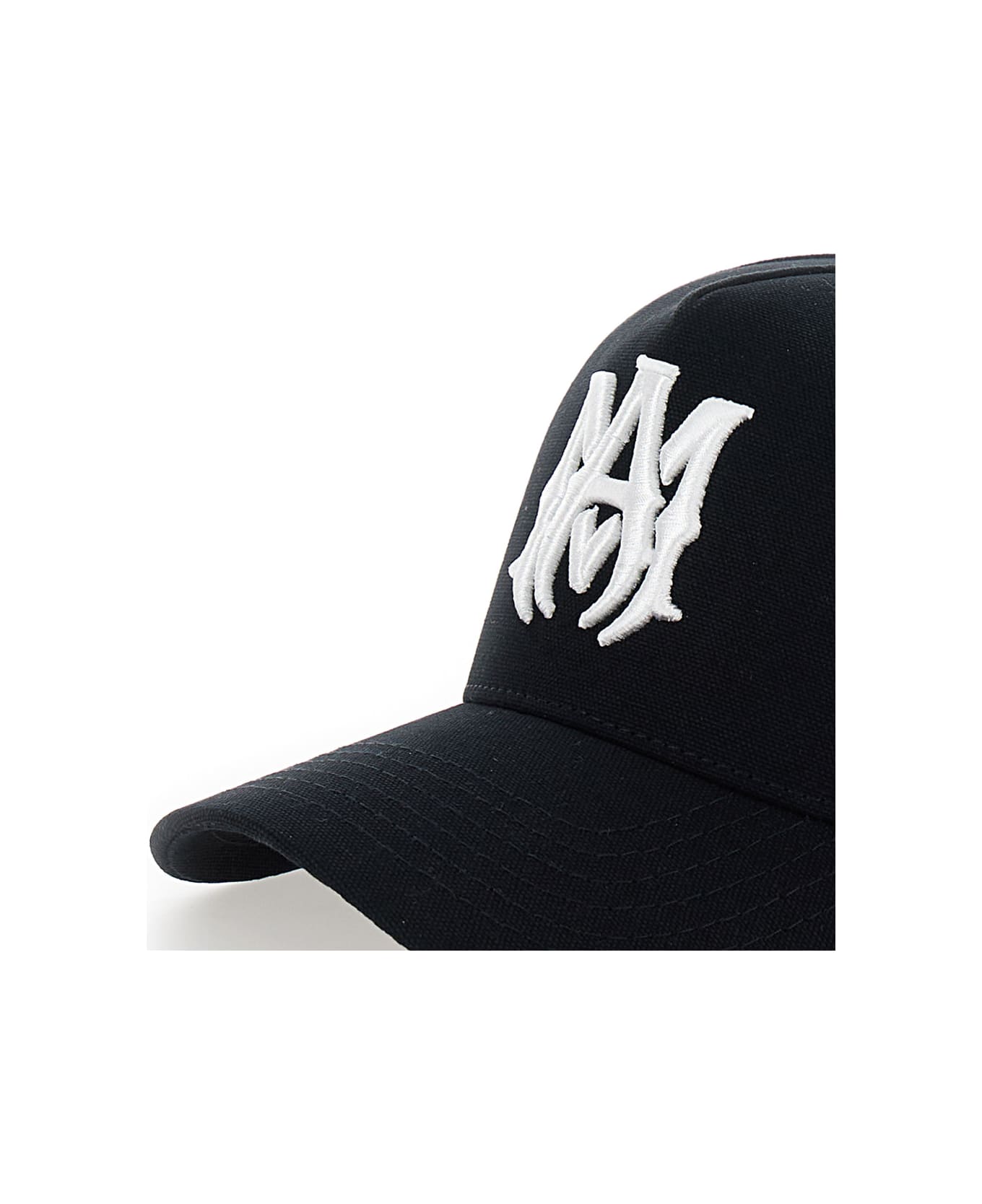 AMIRI Black Baseball Cap With Logo In Cotton Man - Black