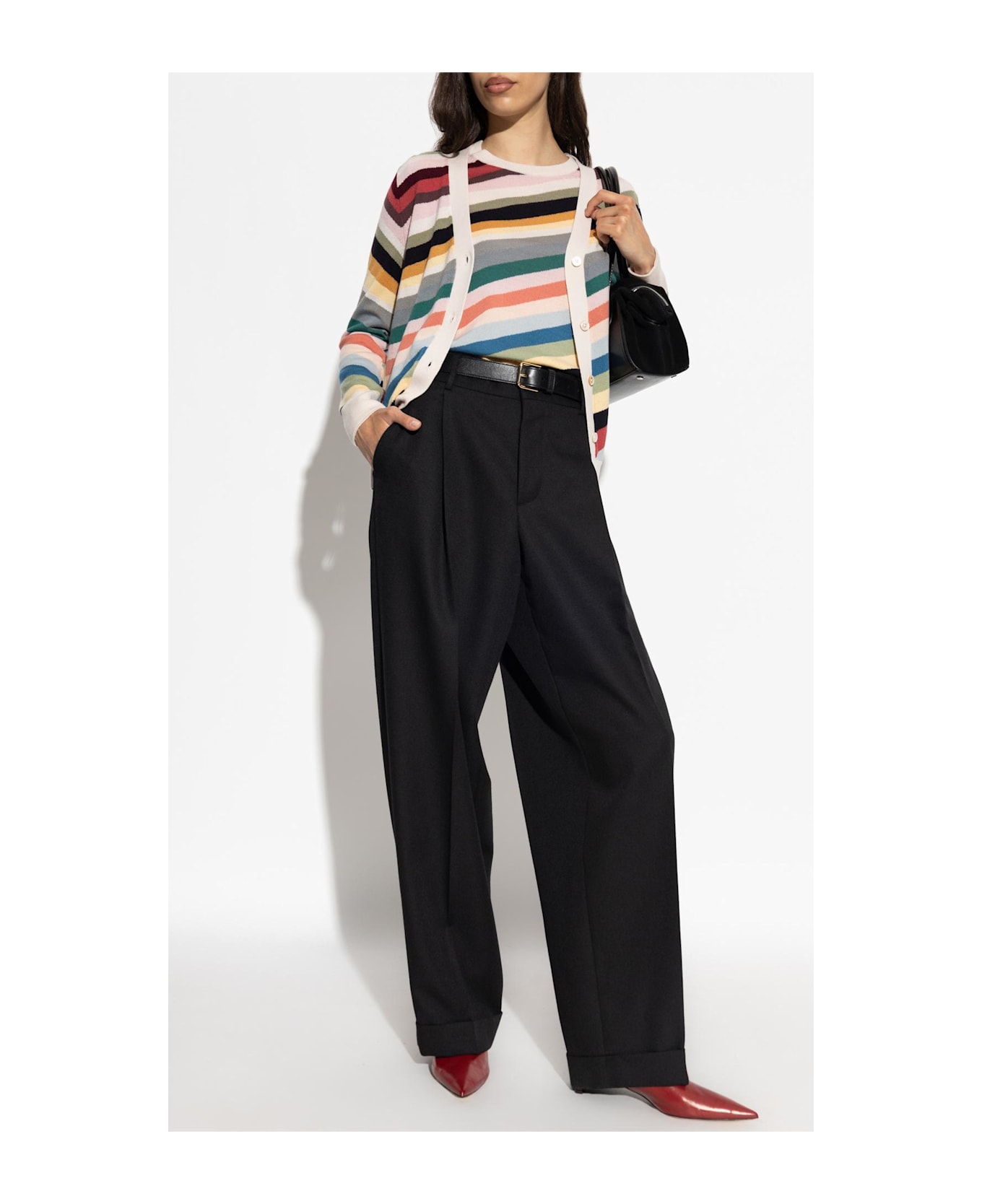 PS by Paul Smith Ps Paul Smith Cardigan With Striped Pattern - MultiColour カーディガン