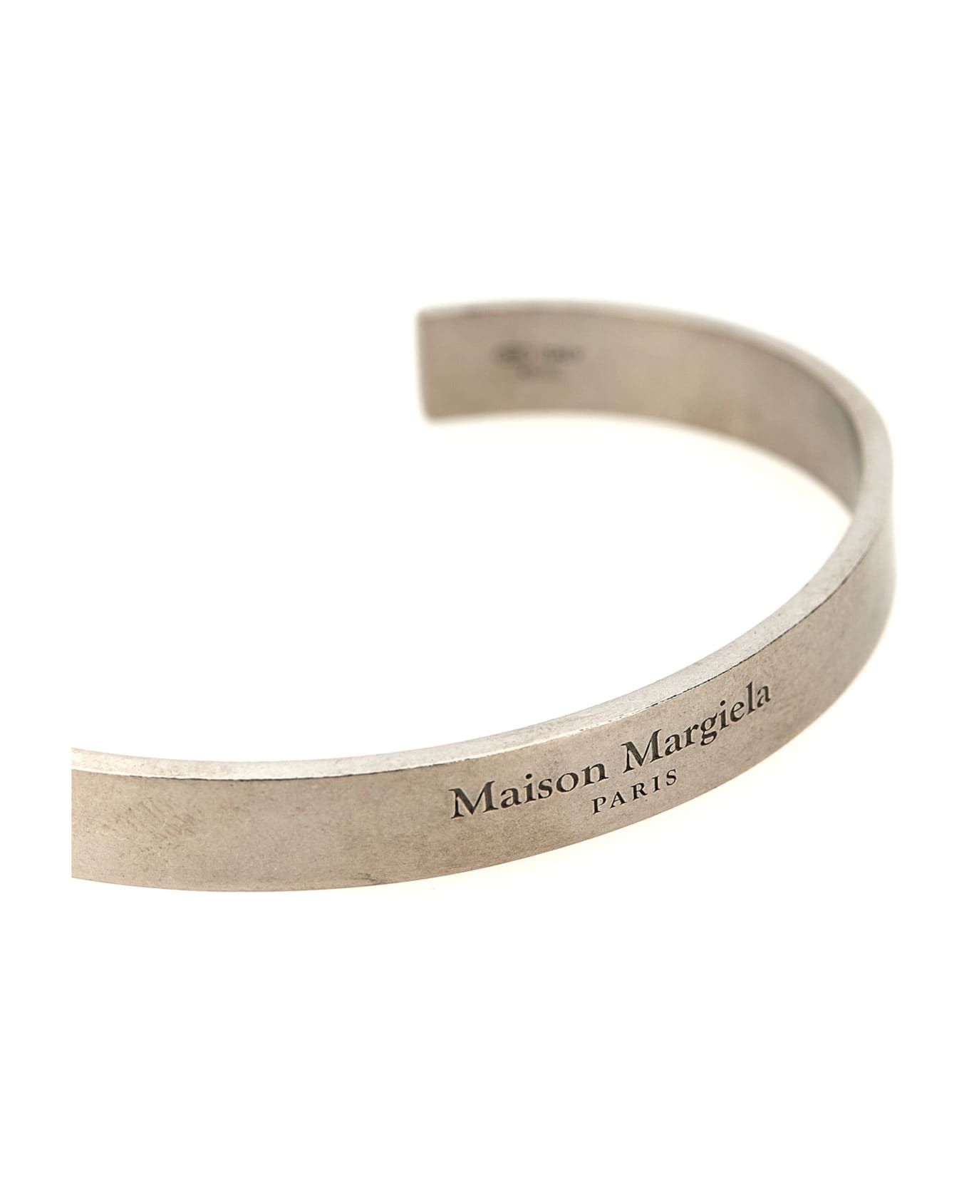 Maison Margiela 'logo Reference' Bracelet - Silver