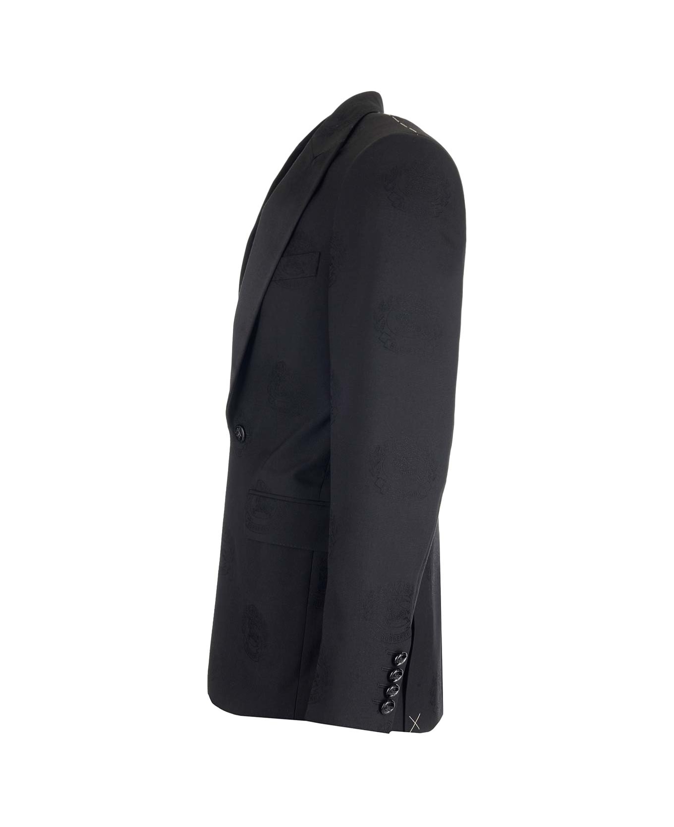 Burberry Black Single-breasted Tailored Jacket - Black