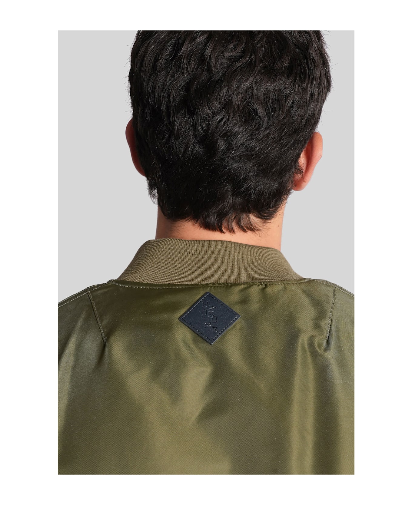 Haikure Chad Ito Bomber Jacket In Green Nylon - green