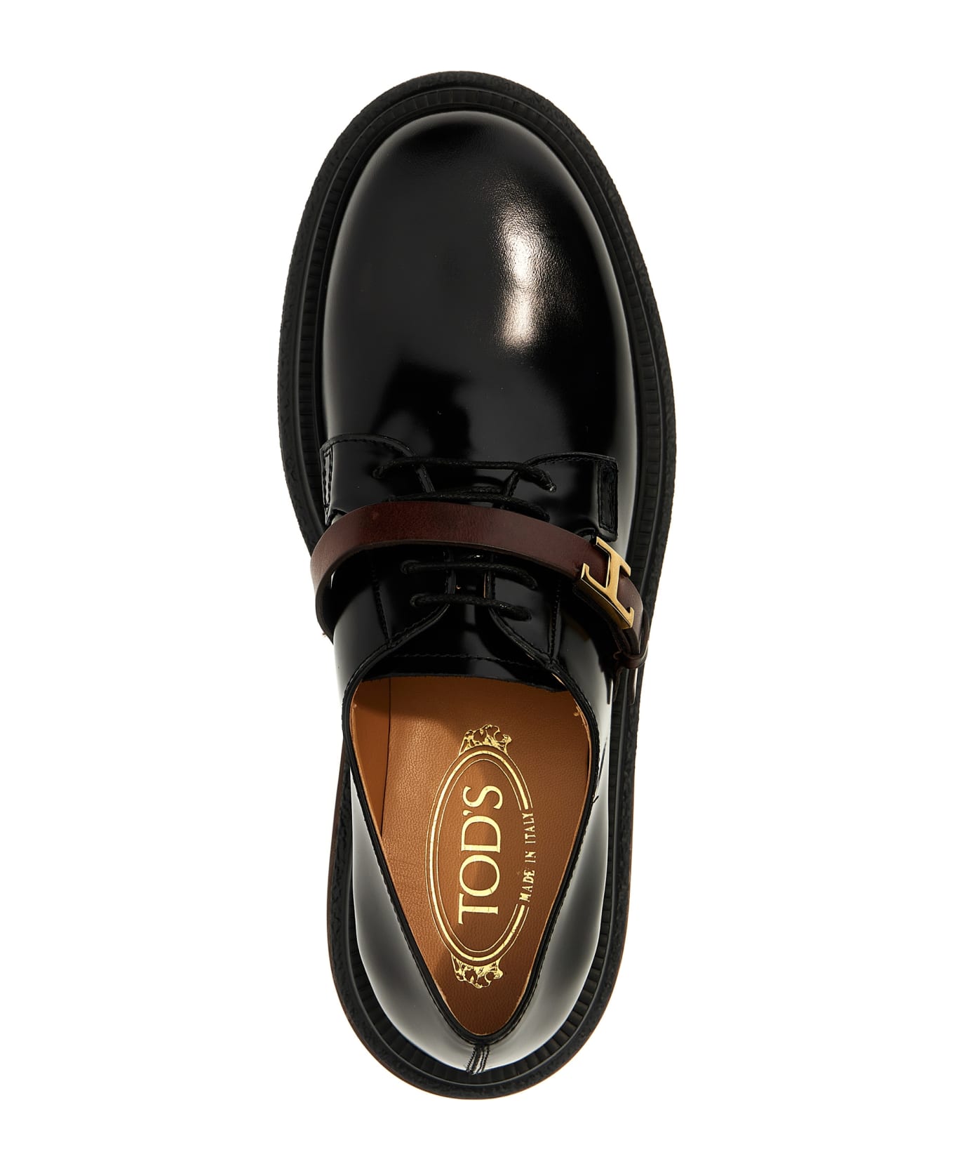 Tod's Leather Lace Up Shoes - Brown