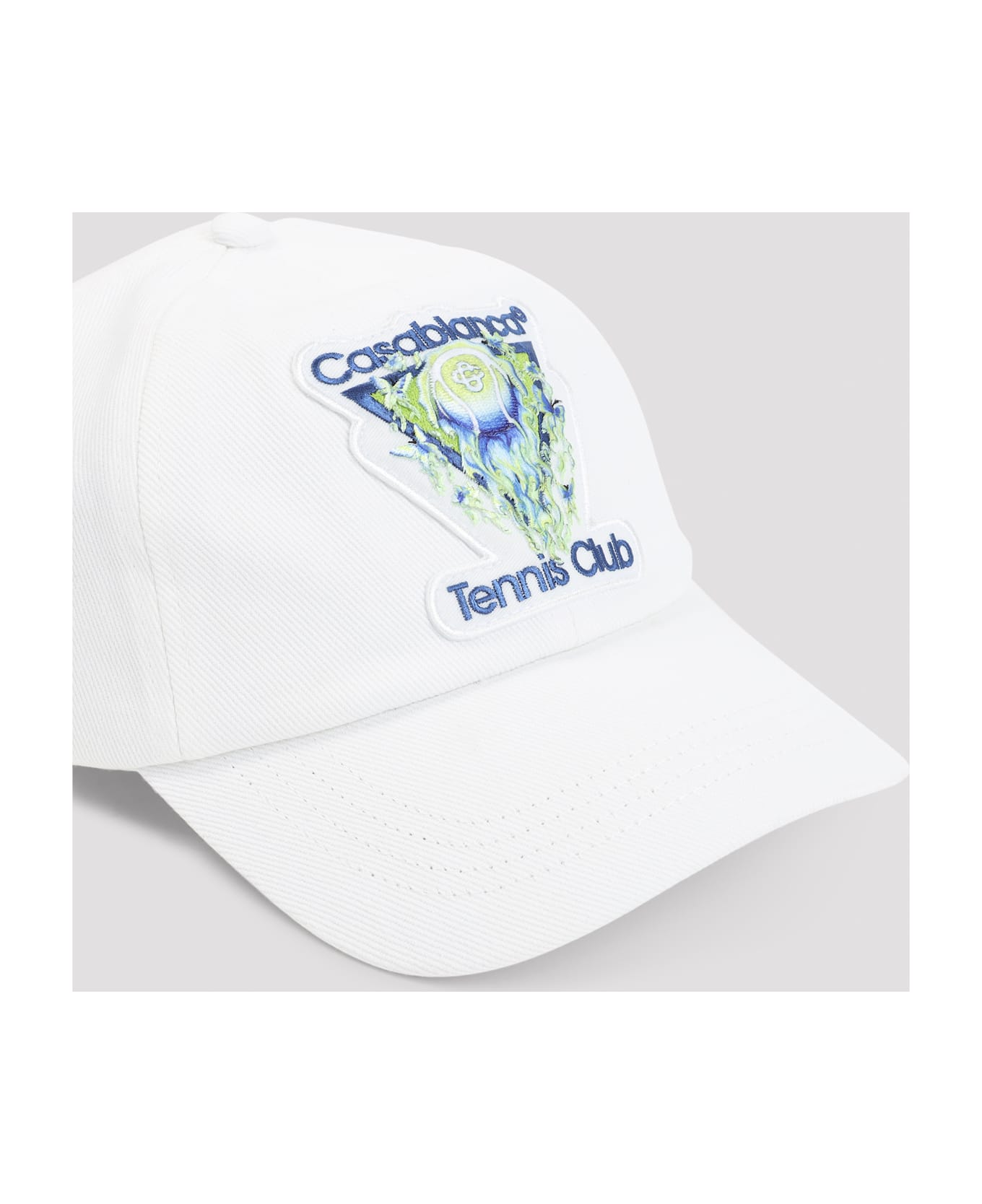 Casablanca Flaming Tennis Hat - White