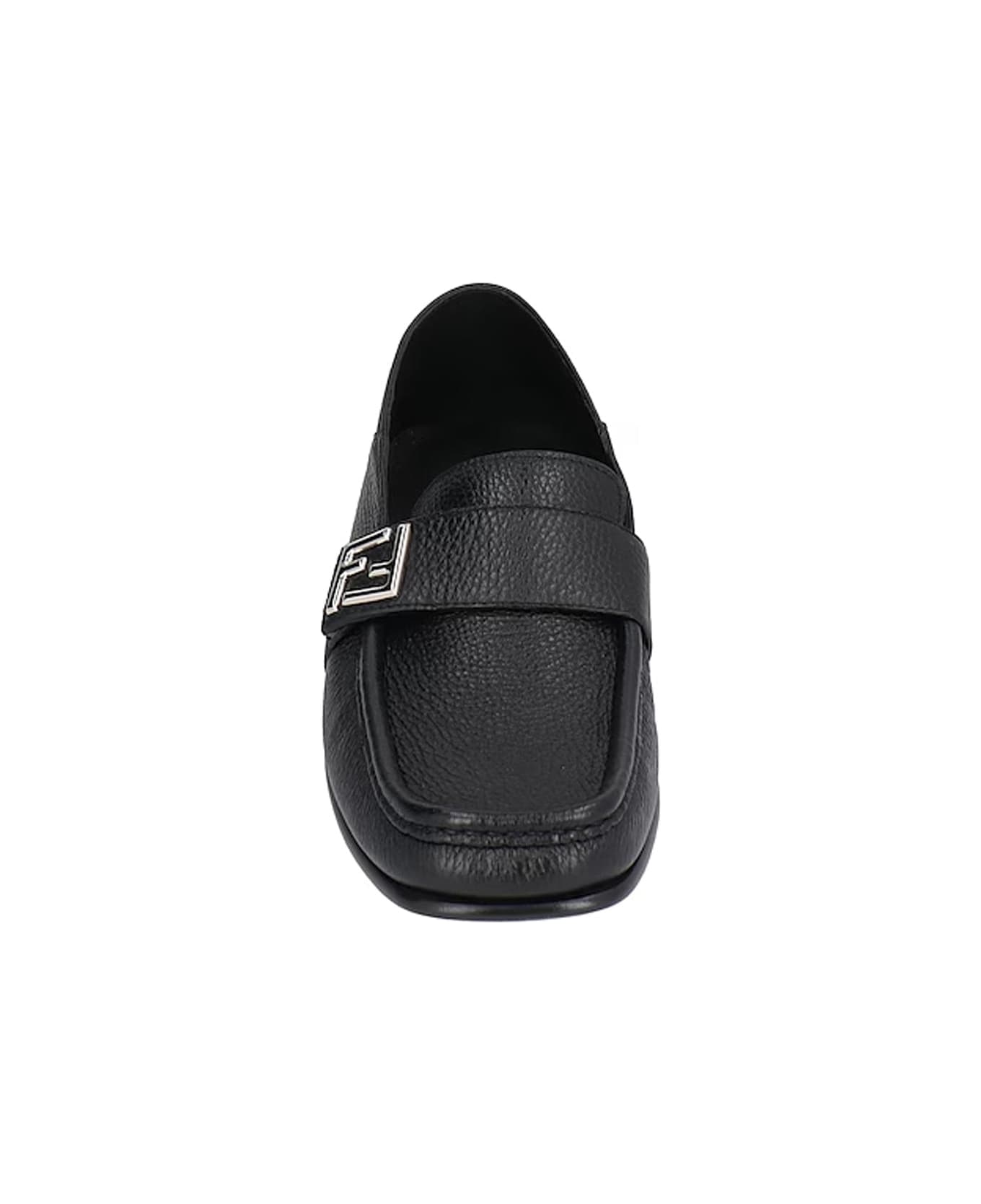 Fendi Leather Loafers - Black