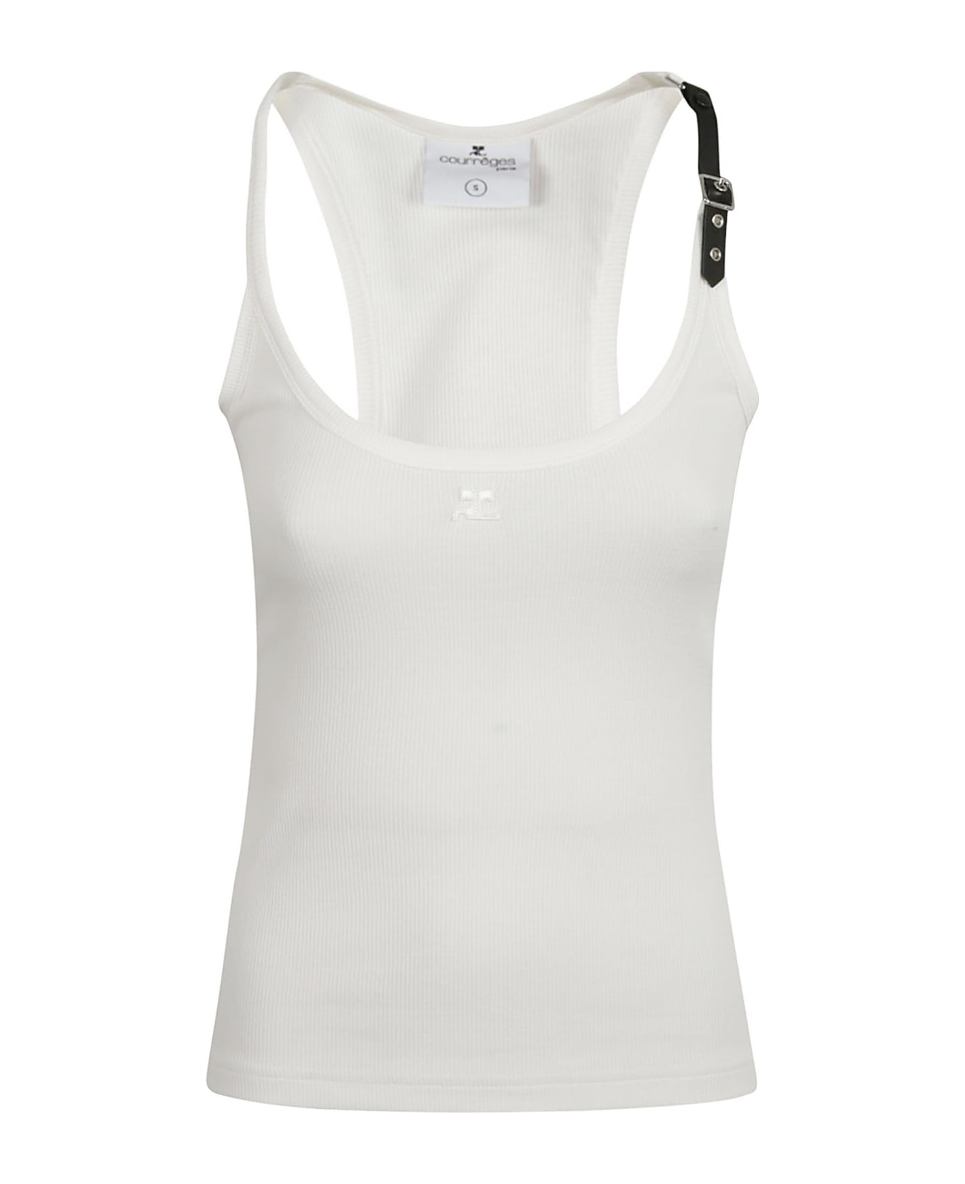 Courrèges Holistic Buckle 90's Rib Tank Top - Heritage