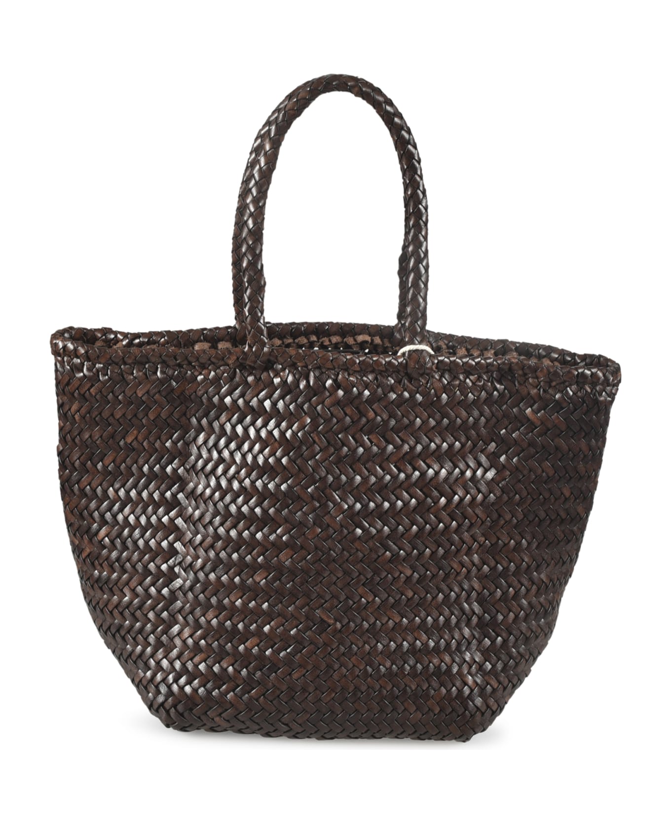 Dragon Diffusion Grace Basket Small Shopper Bag - Dark Brown