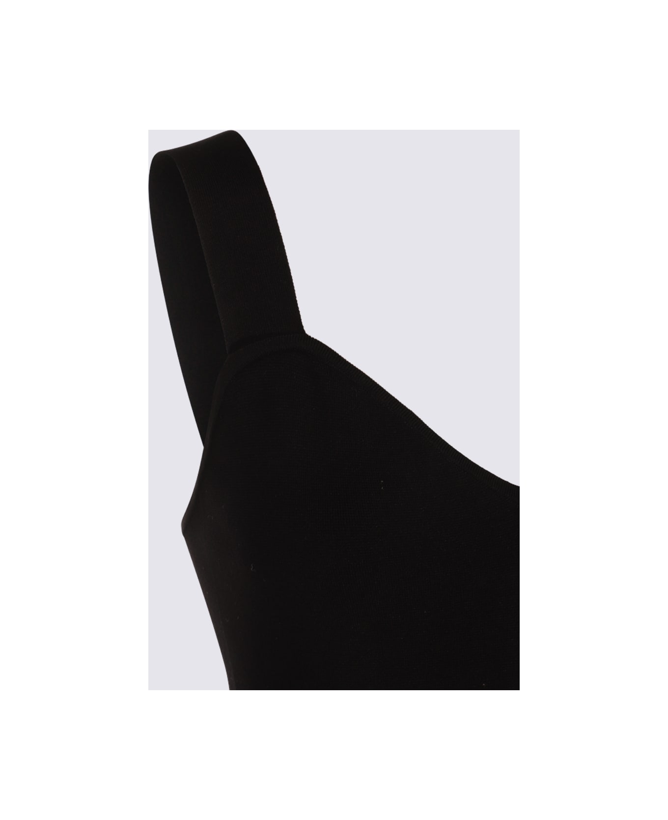 Max Mara Black Viscose Midi Dress - Black