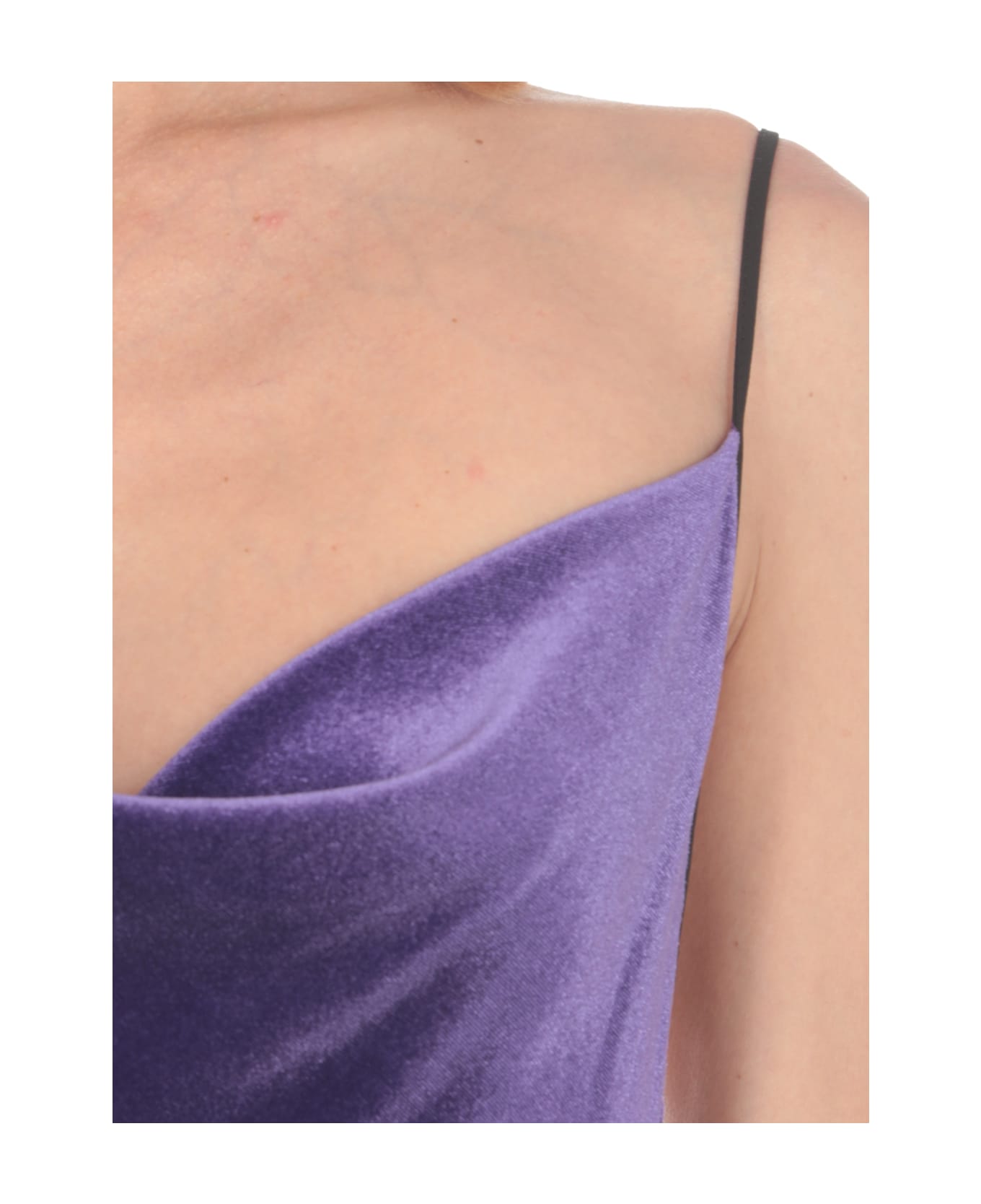 Philosophy di Lorenzo Serafini Stretch Velvet Dress - Purple