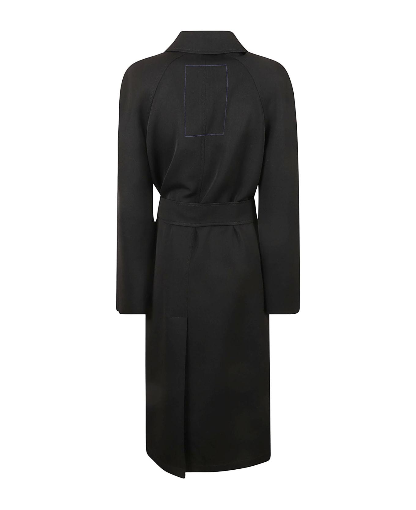 Burberry Belted Long Coat - Black