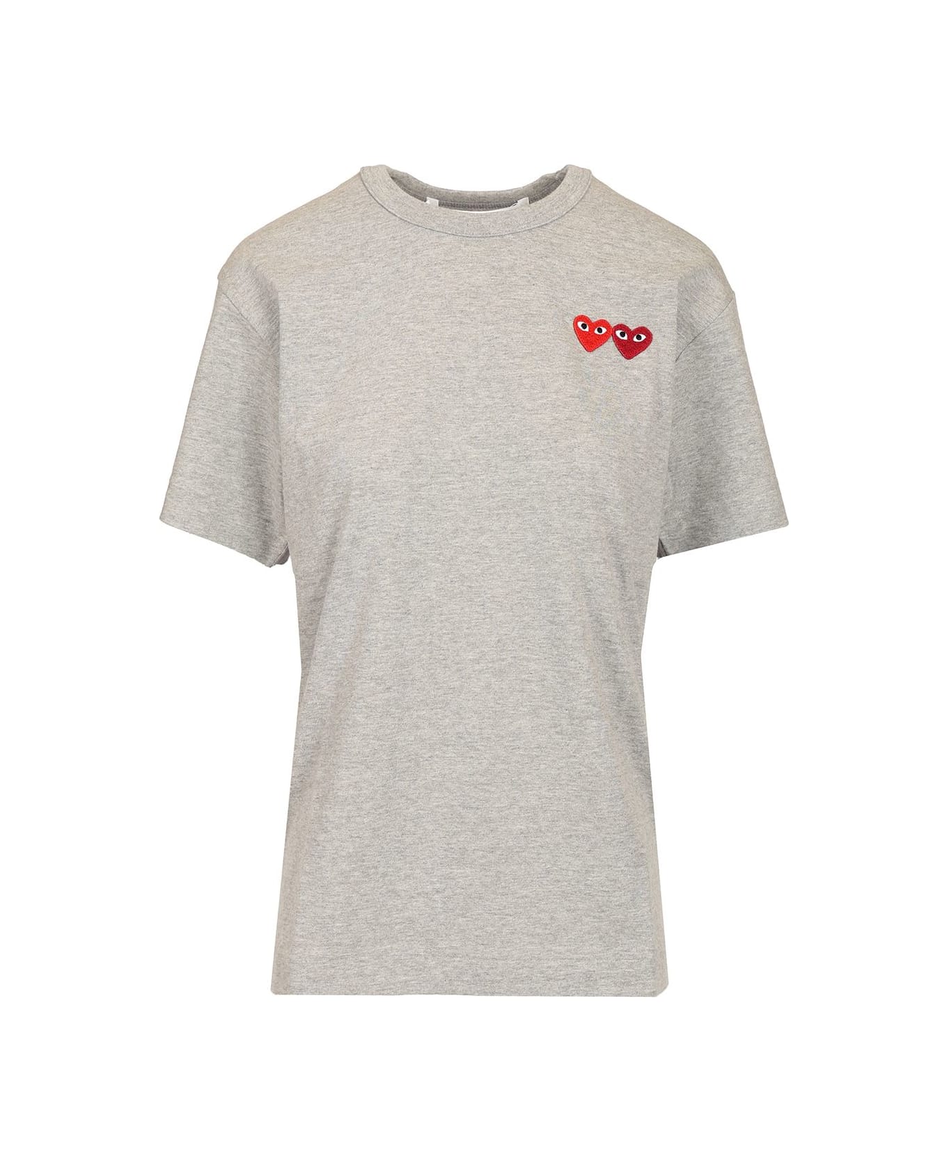 Comme des Garçons Play Multi Hearts T-shirt - Grey