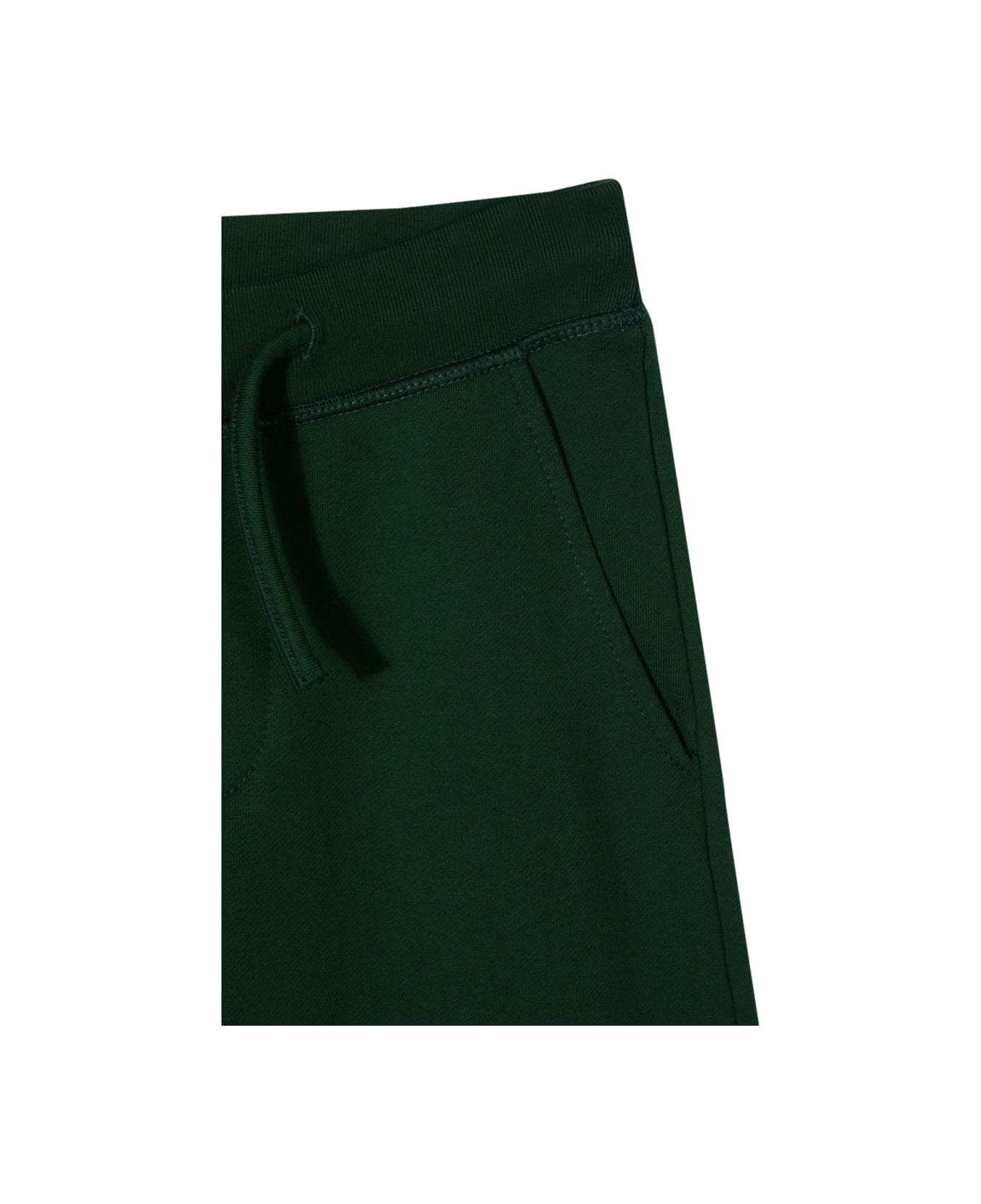 Dsquared2 Plush Pants Leaf Logo On Front Leg - GREEN ボトムス