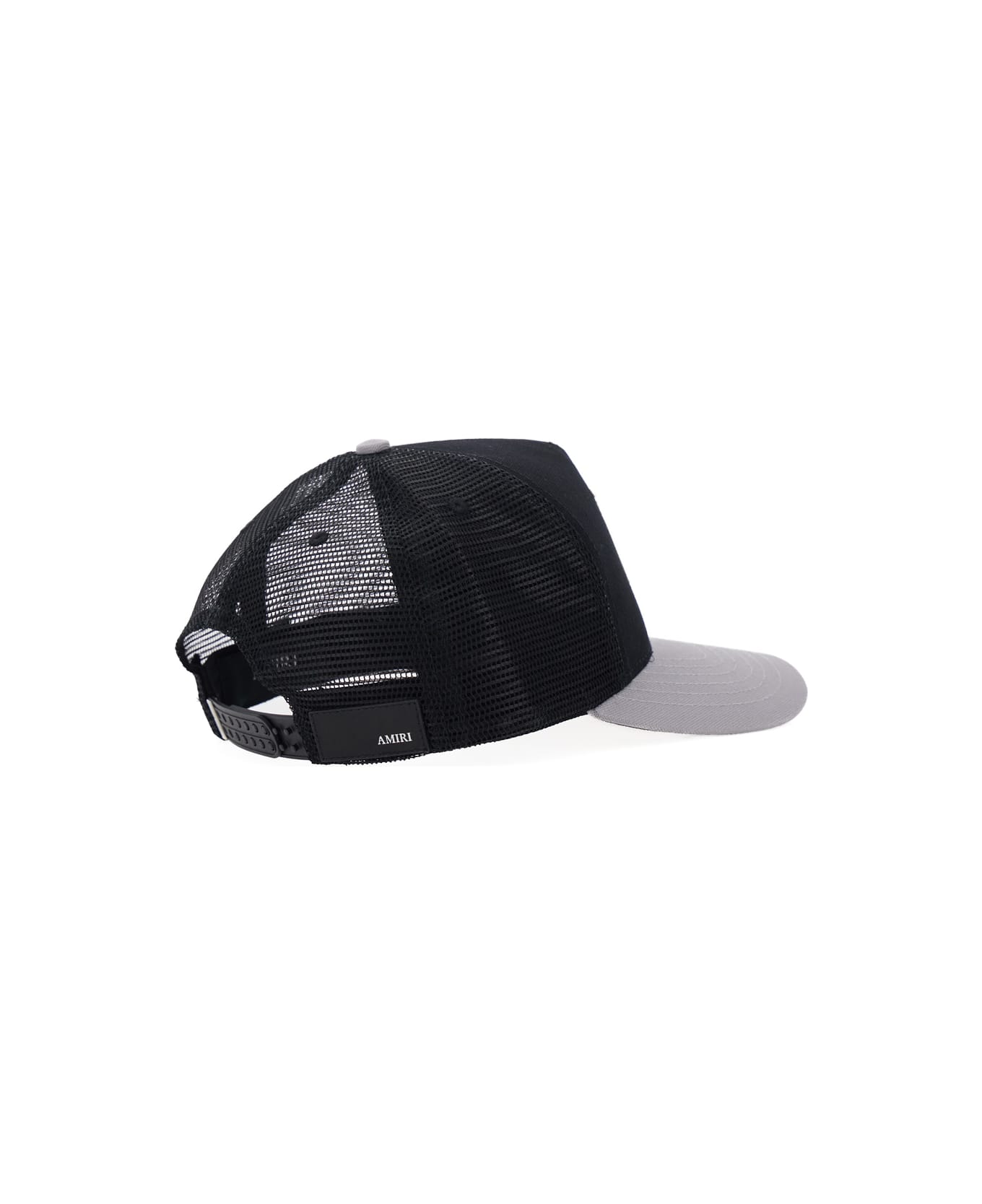 AMIRI Black Baseball Cap With Front Logo And Mesh Inserts In Cotton Man - Black