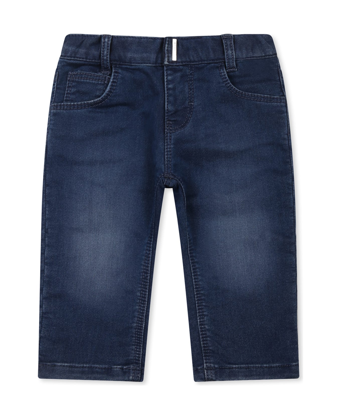 Givenchy Denim Jeans For Baby Boy With Logo - Denim