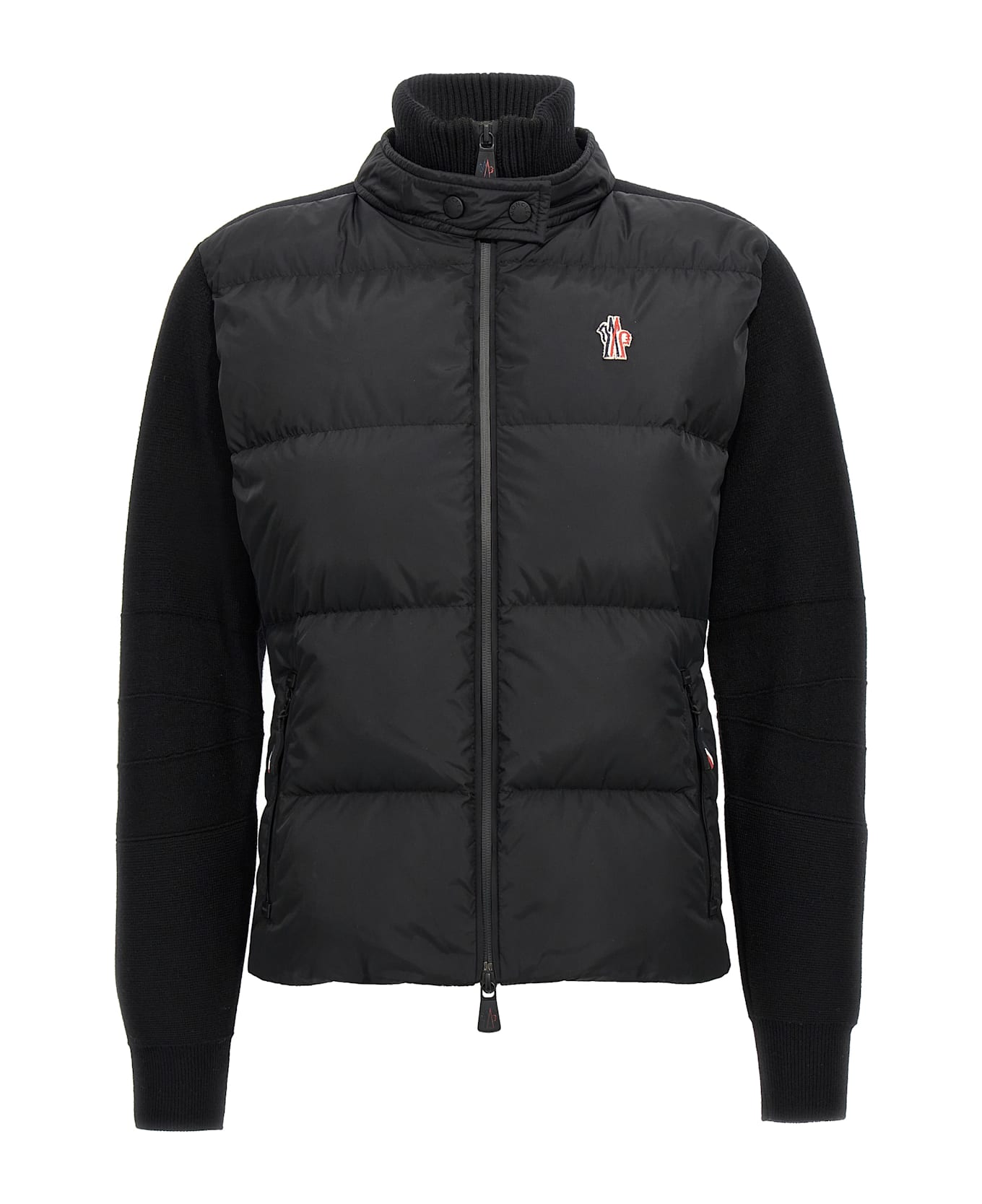 Moncler Grenoble Two-material Cardigan - Black  