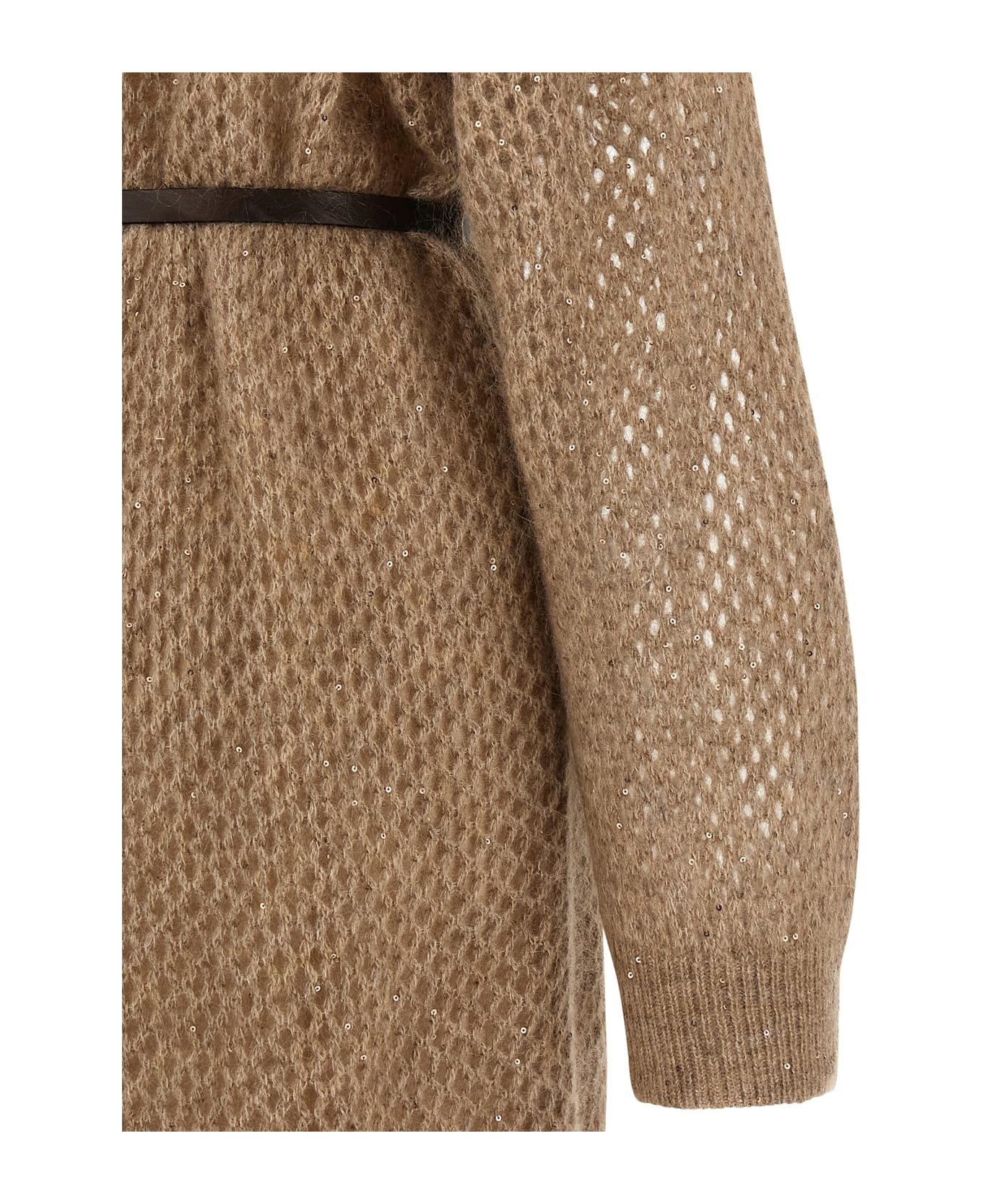 Brunello Cucinelli 
dazzling Net
 Dress - Beige