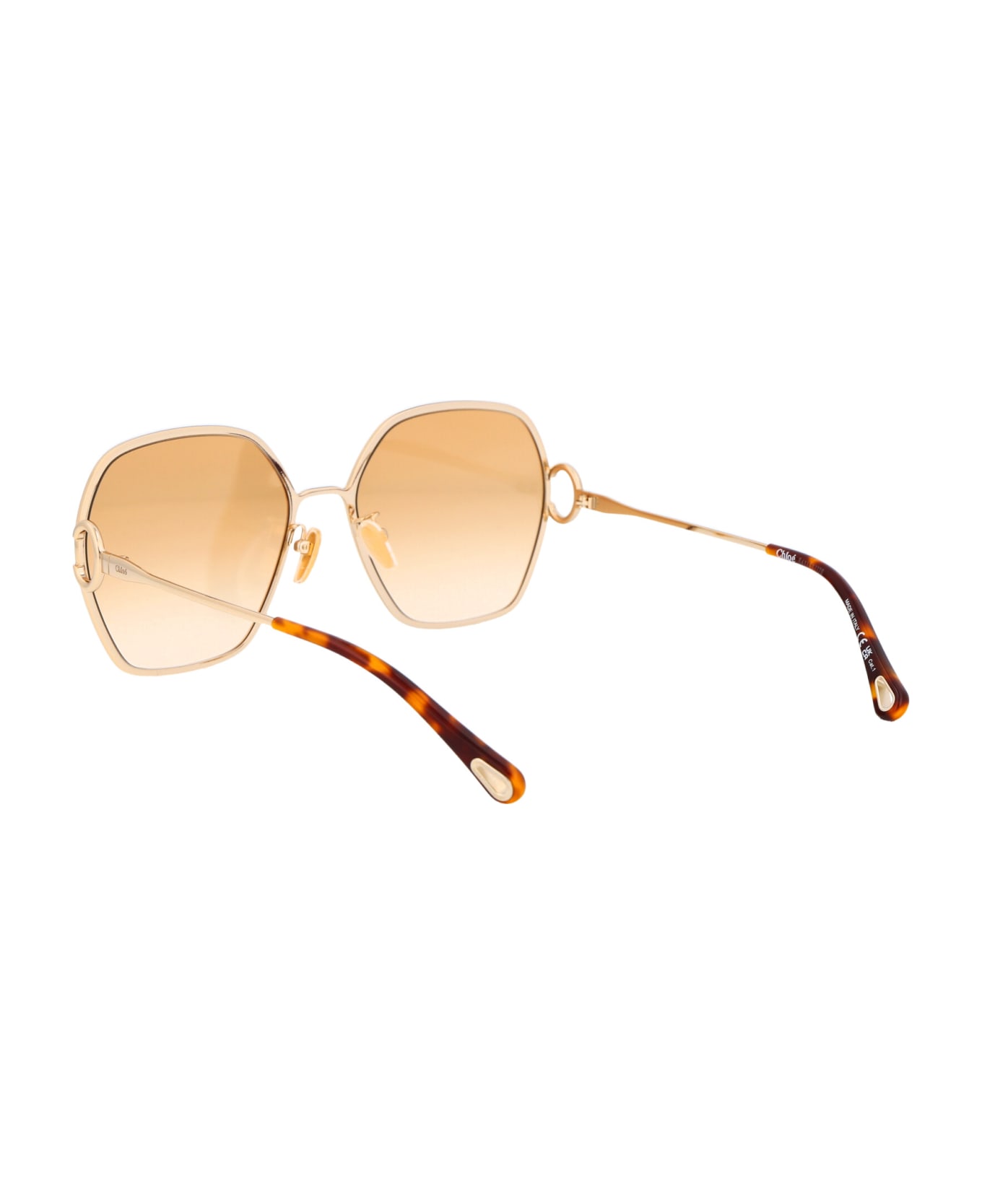 Chloé Eyewear Ch0146s Sunglasses - 006 GOLD GOLD ORANGE