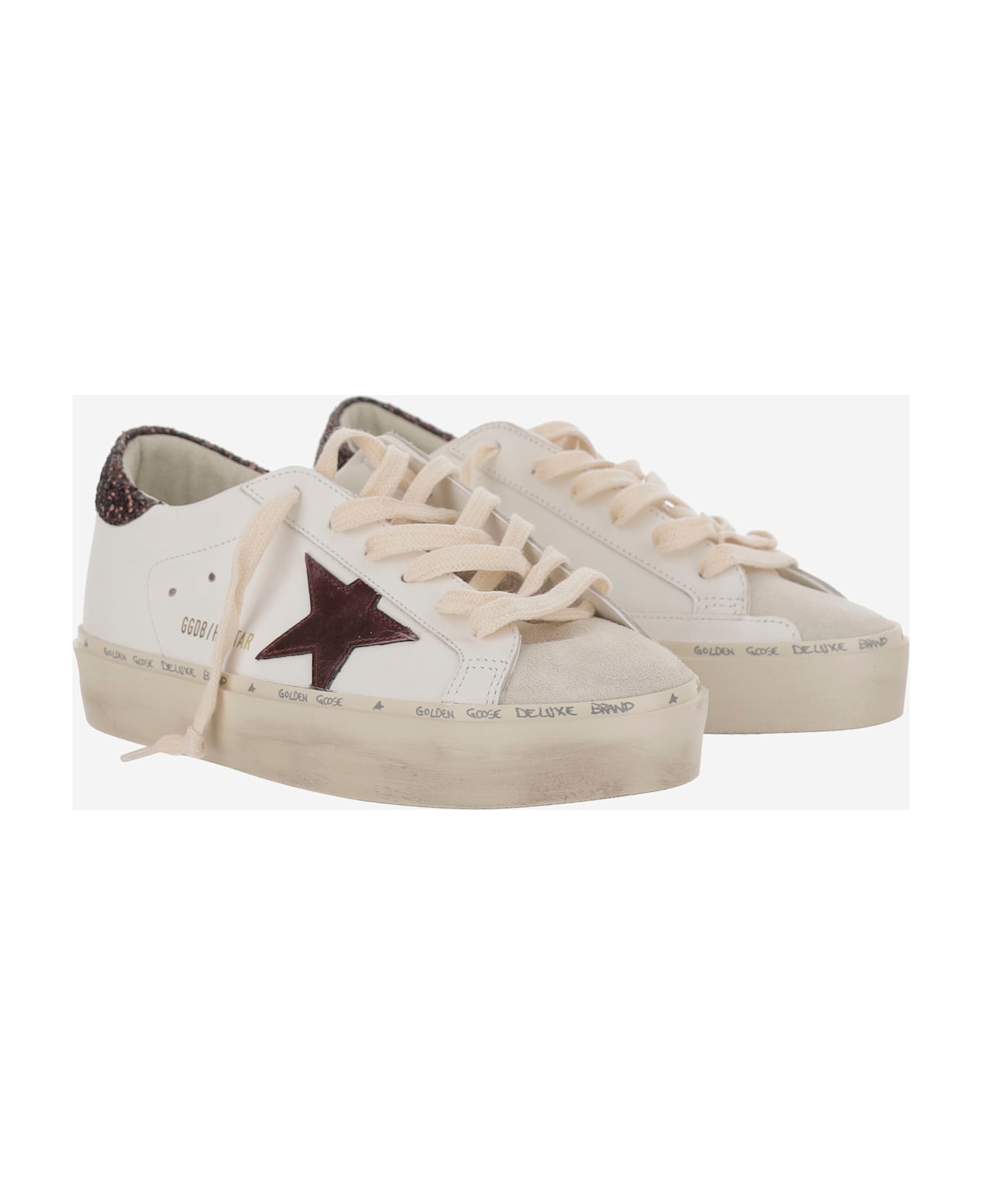 Golden Goose Ball Star Leather Sneakers - Brown