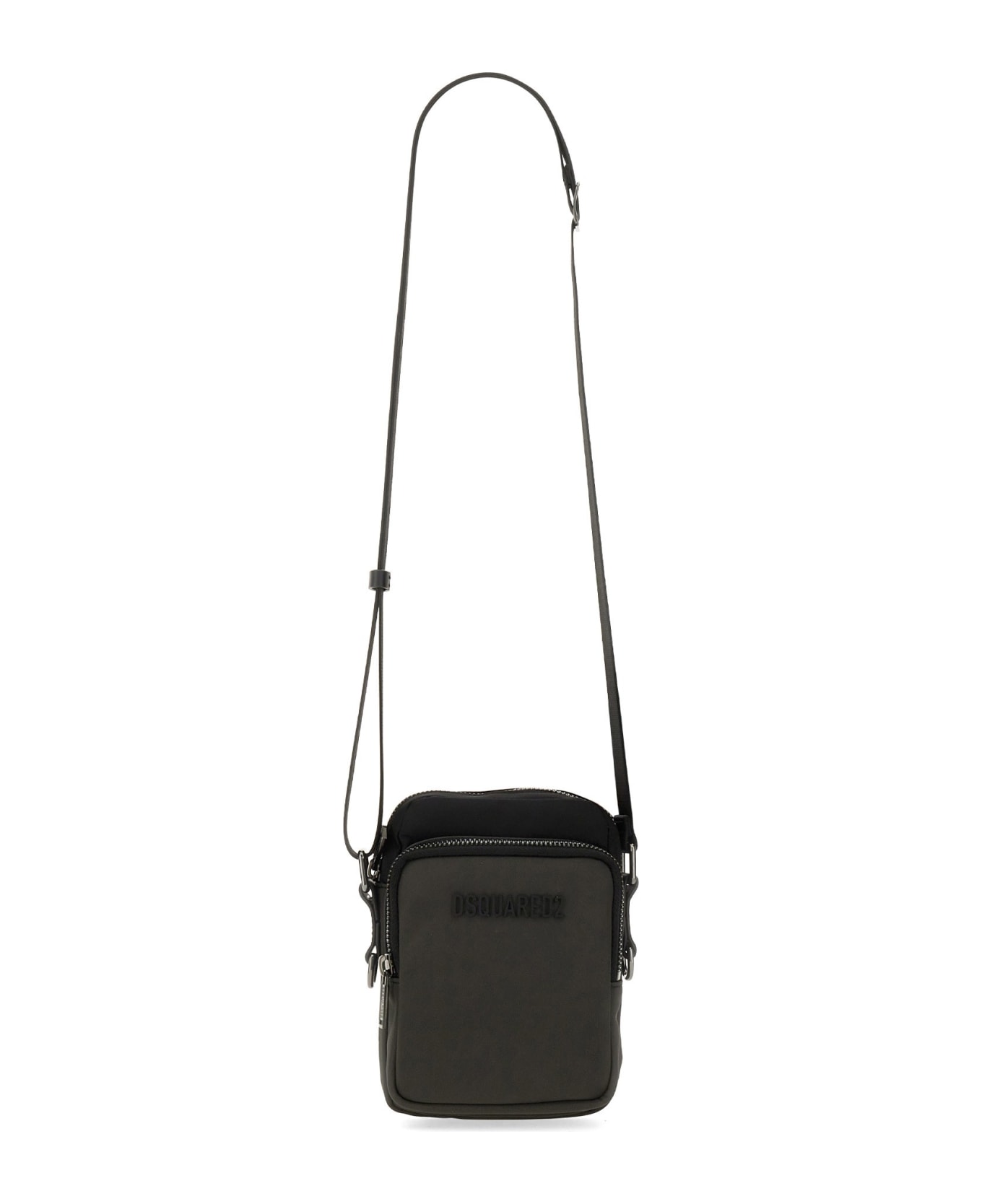 Dsquared2 Shoulder Bag With Logo - NERO ショルダーバッグ