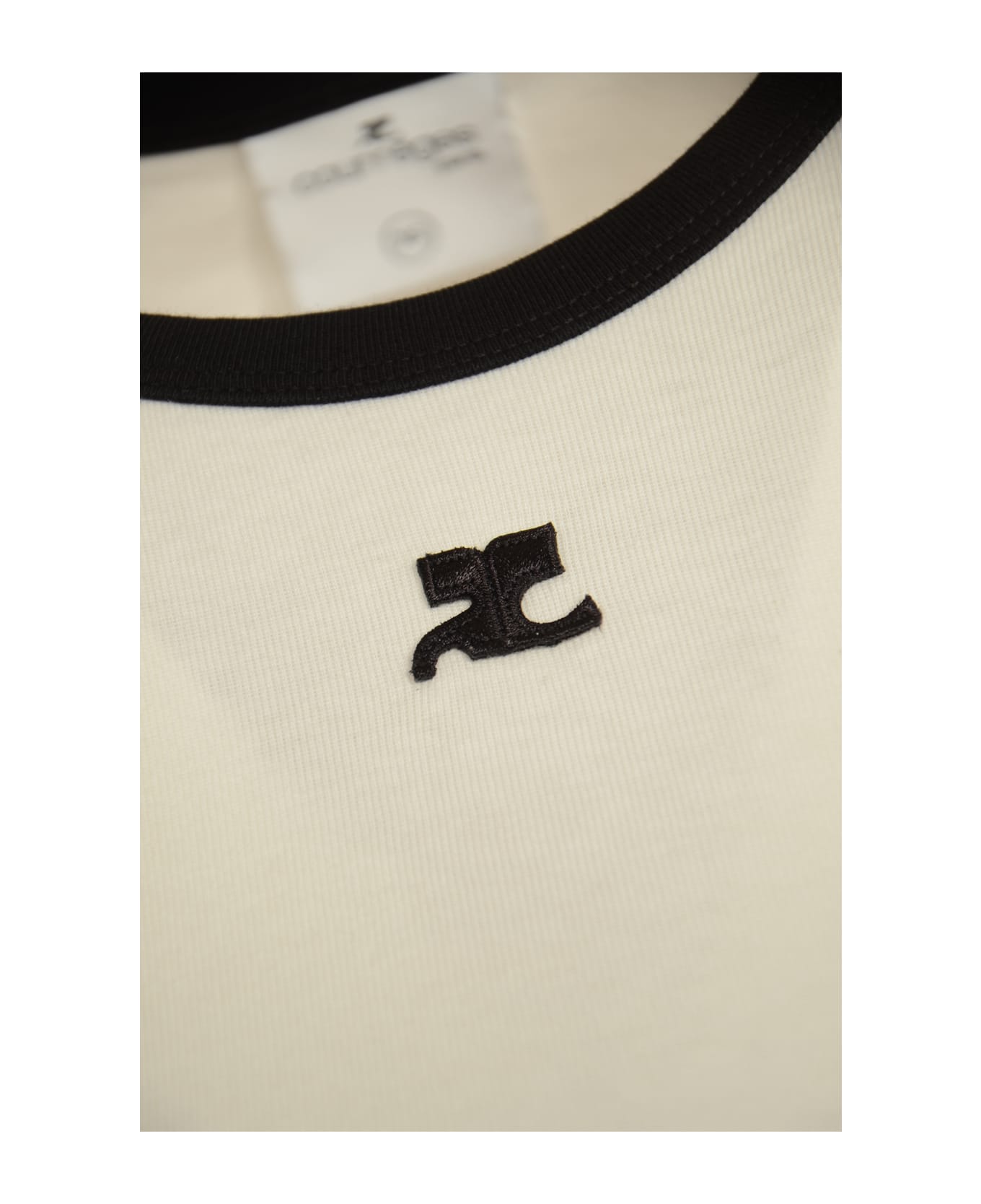 Courrèges Logo T-shirt - Heritage White