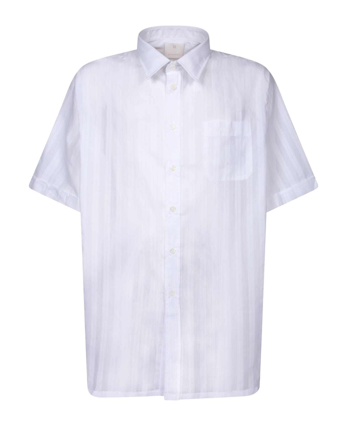 Givenchy Short Sleeves White Shirt - White