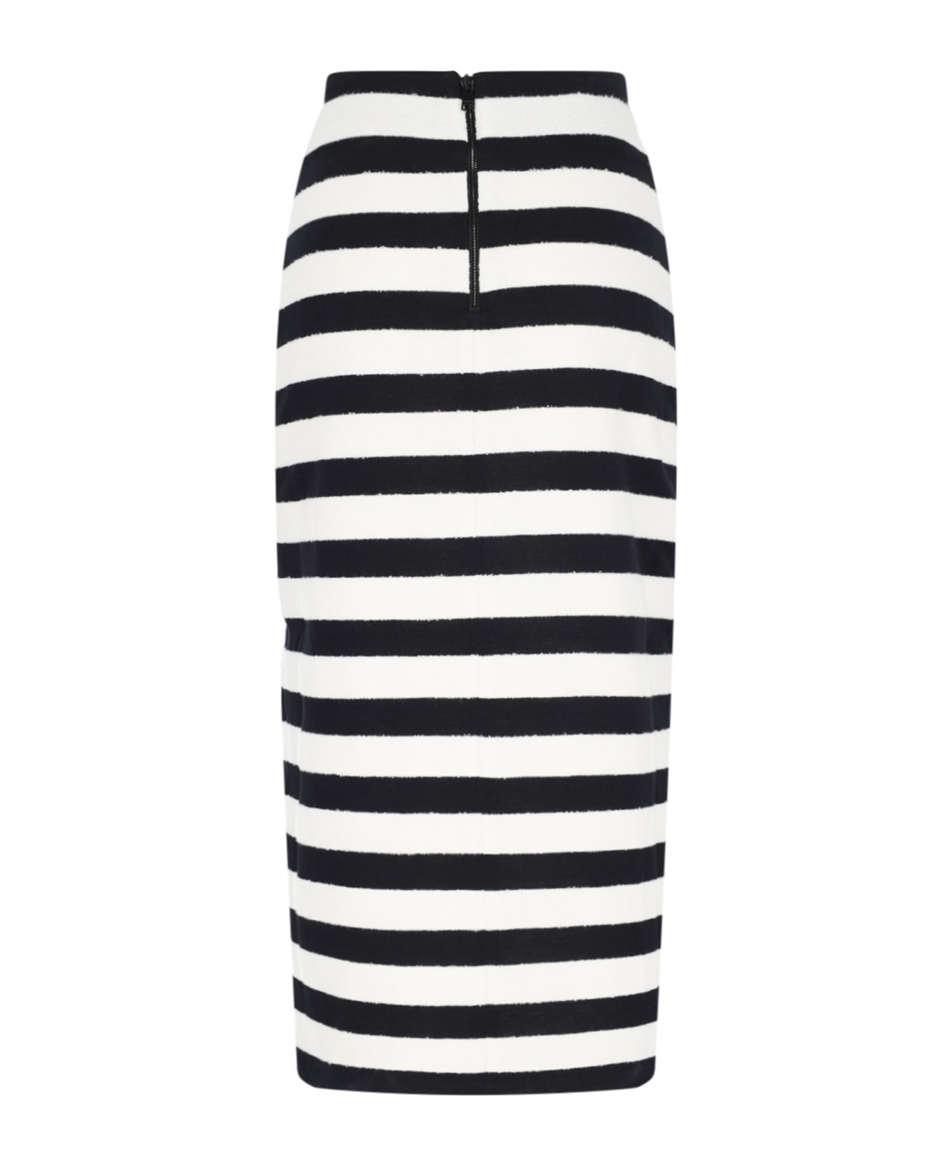Balmain Tweed Midi Skirt - Black   スカート