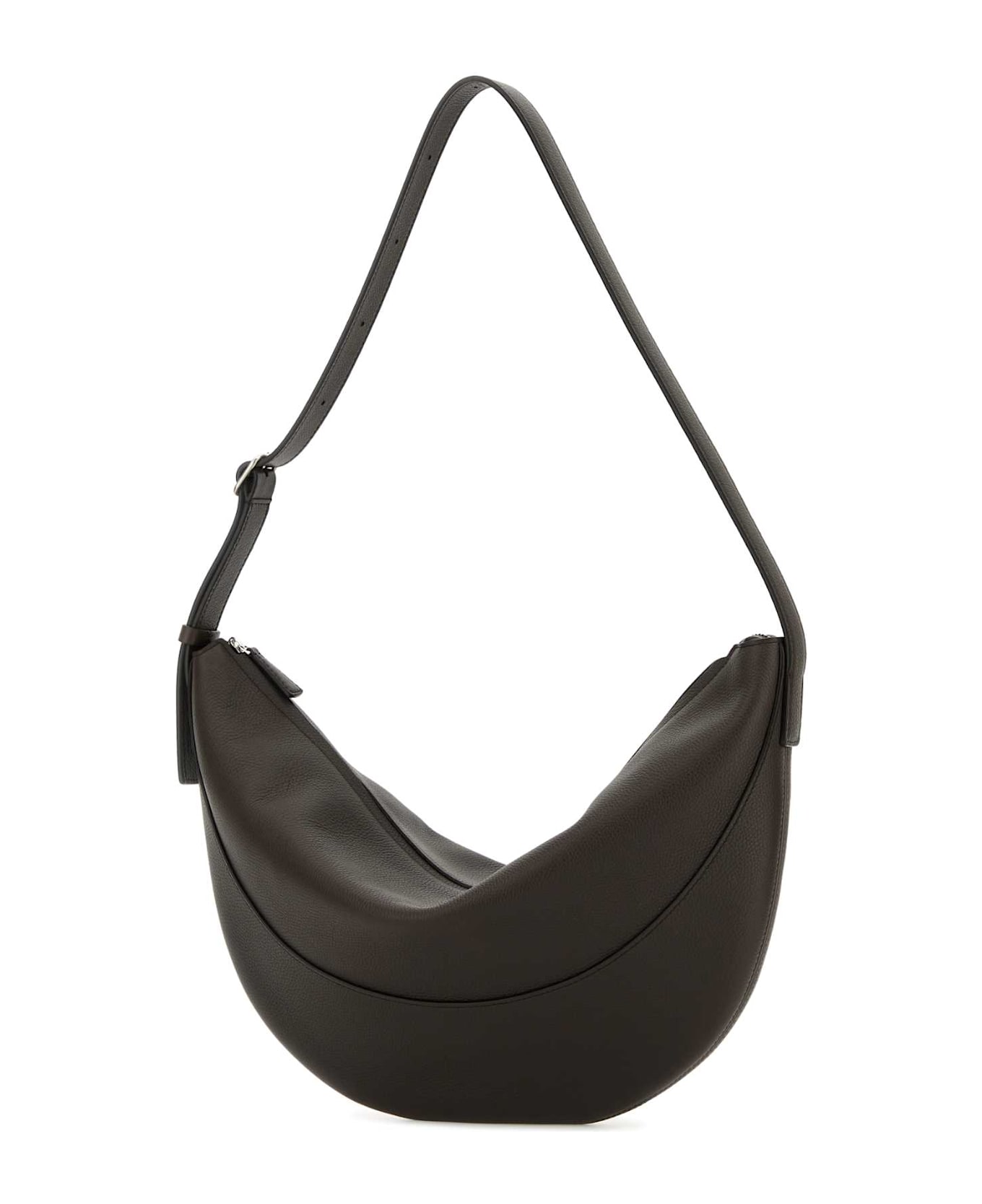 The Row Brown Leather Jouve Shoulder Bag - BRUNETTEANS