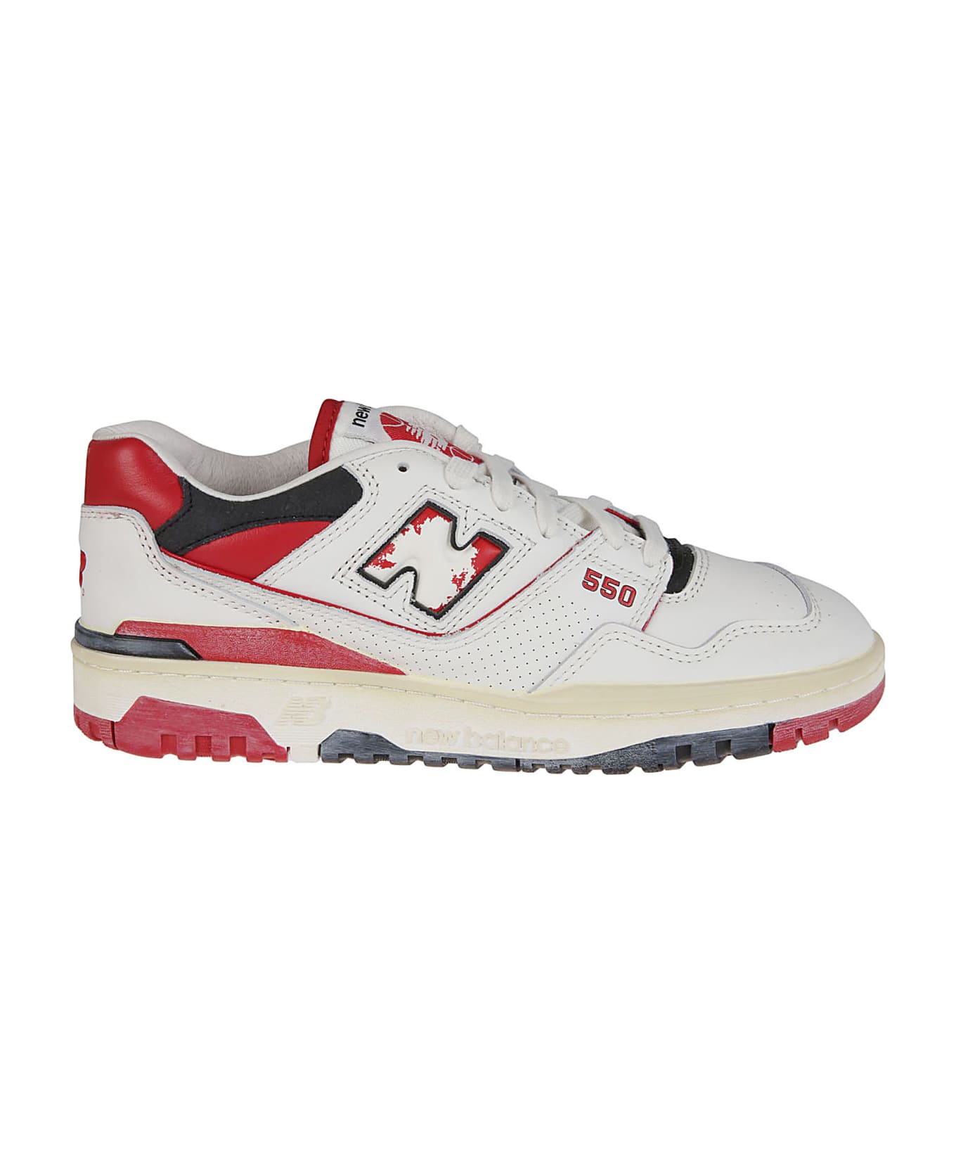 New Balance 550 Sneakers - Off White/red