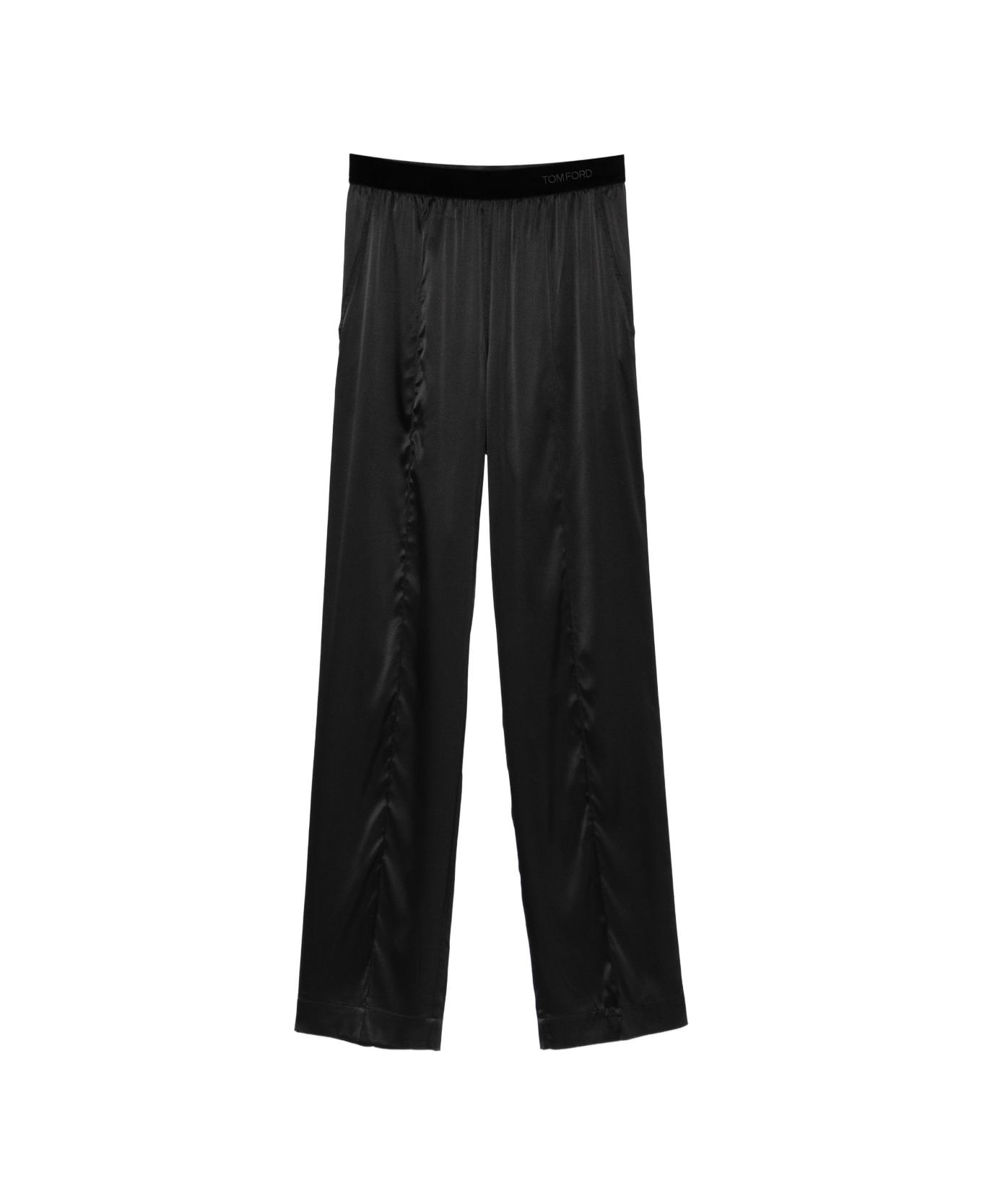 Tom Ford Pajama Silk Trousers - Black