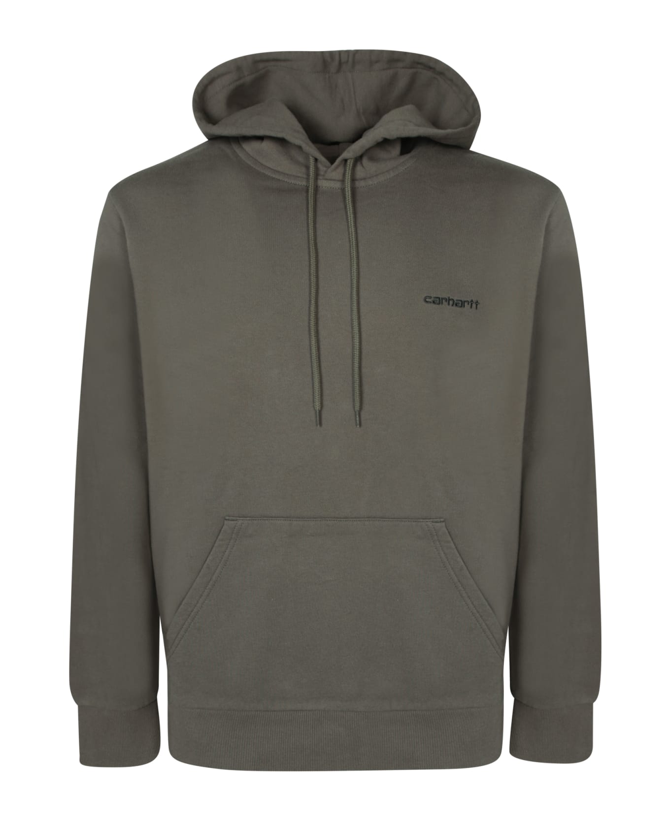 Carhartt Logo Print Hoodie Army Green - Green