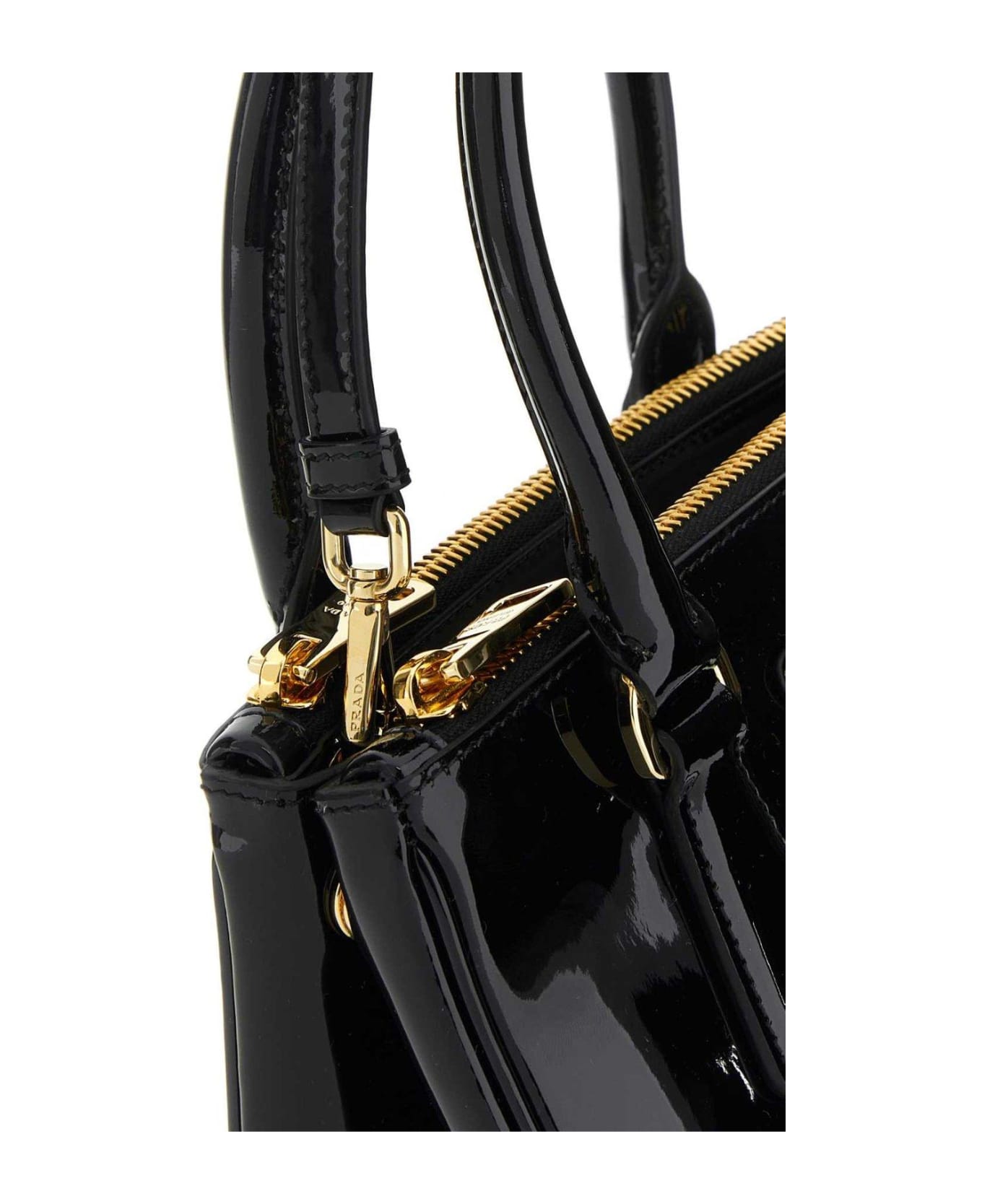 Prada Galleria Triangle-logo Mini Handbag - NEROR