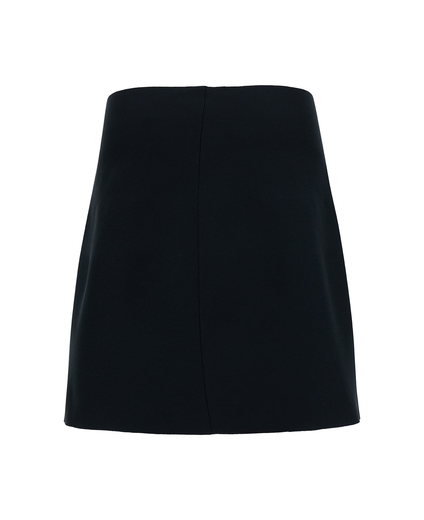Jil Sander Mini Black Skirt With Regular Waist In Stretch Fabric Woman - Black スカート