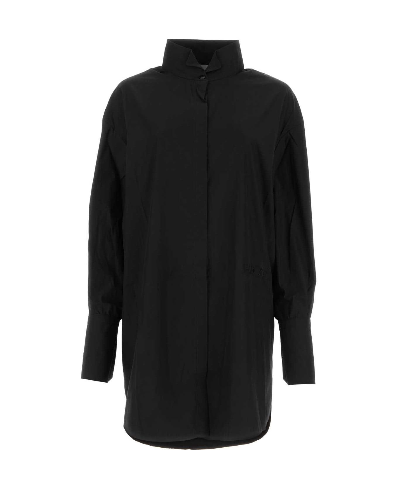 Patou Black Poplin Shirt Dress - 999B