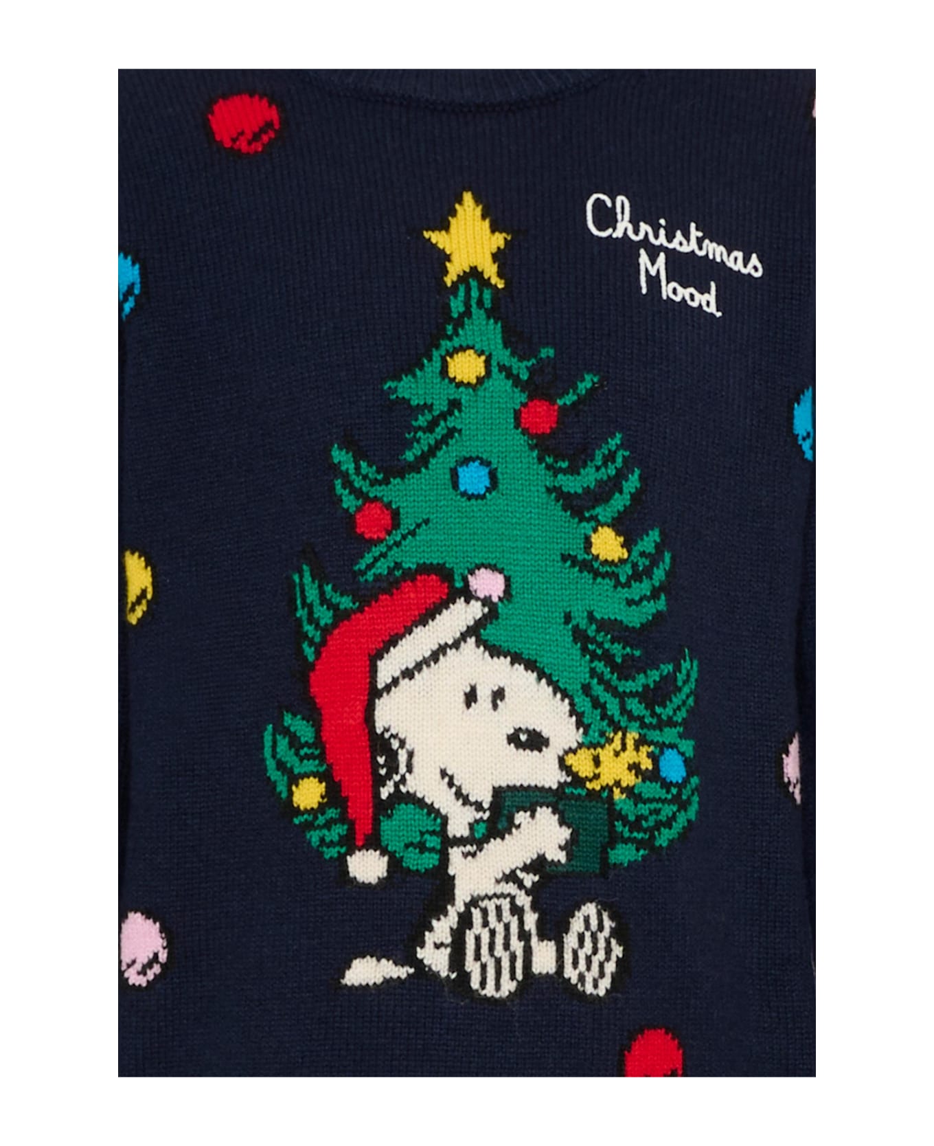 MC2 Saint Barth Blue Sweater For Kids With Snoopy - Blue