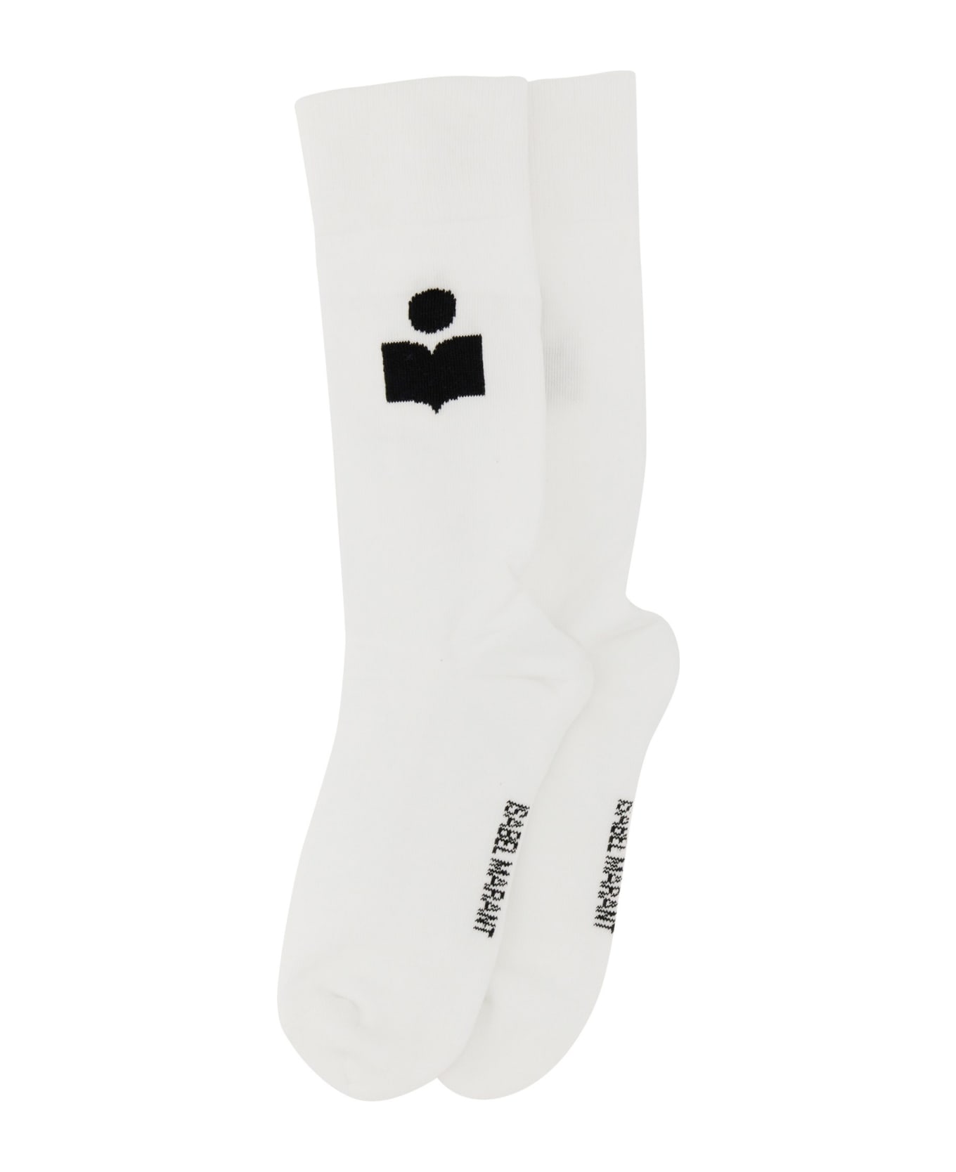 Isabel Marant Socks With Logo - WHITE